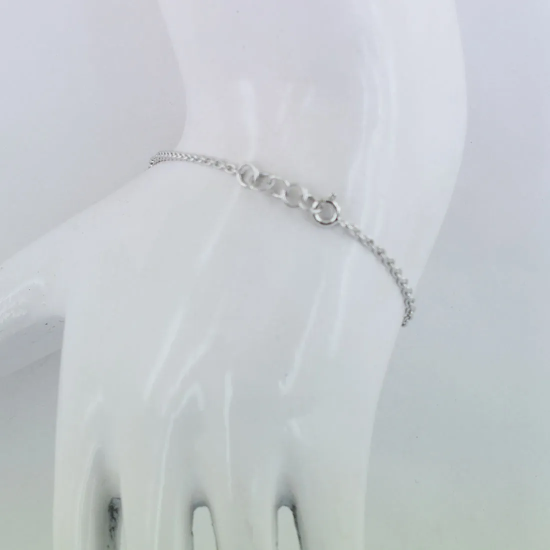 Certified Black Diamond Chain Bracelet in Bezel, 5 Ct Princess Cut! Very Elegant & Great Shine