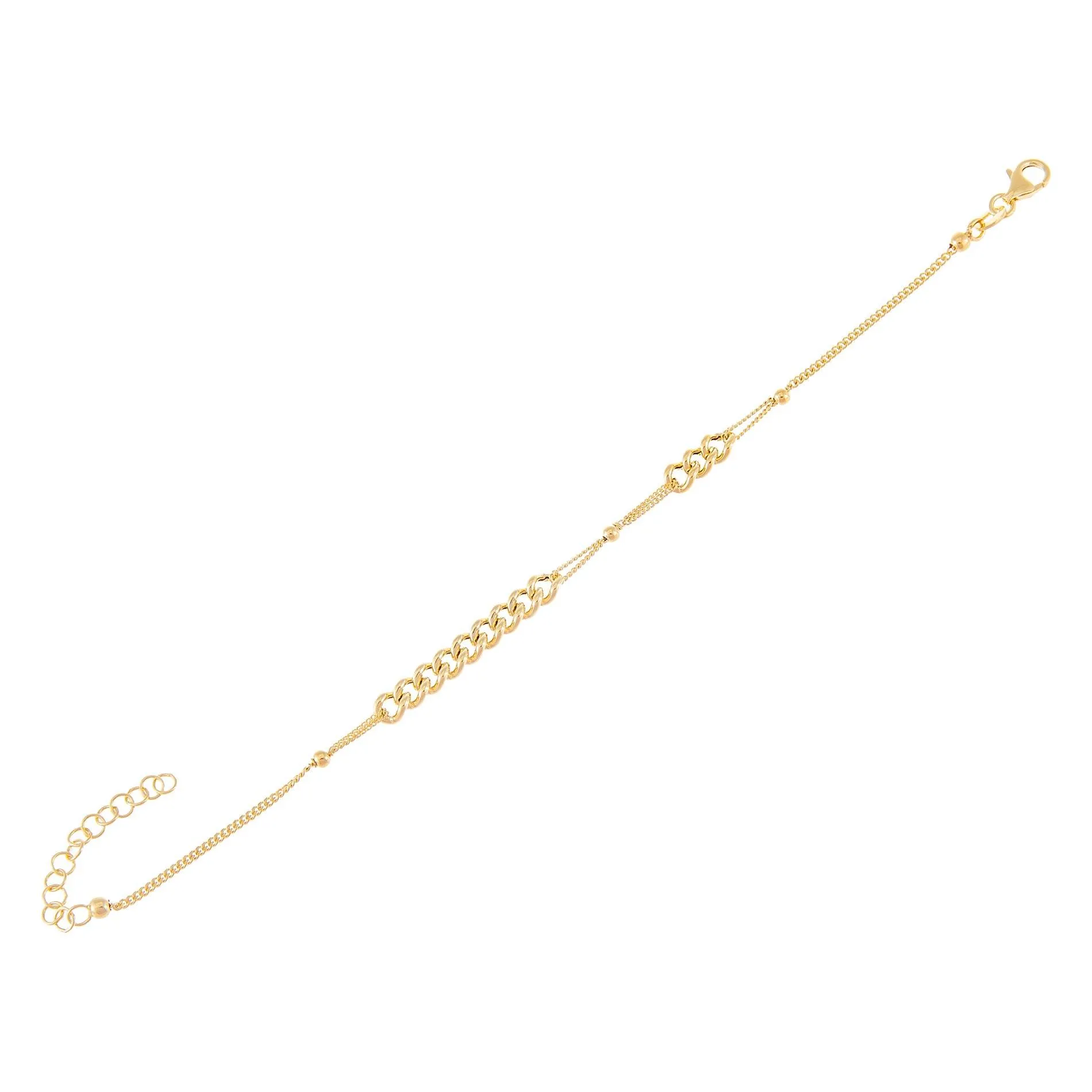 Chain X Ball Bracelet