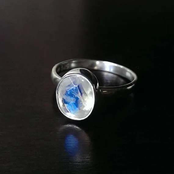 Chimamanda Moonstone Silver Ring