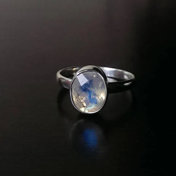 Chimamanda Moonstone Silver Ring