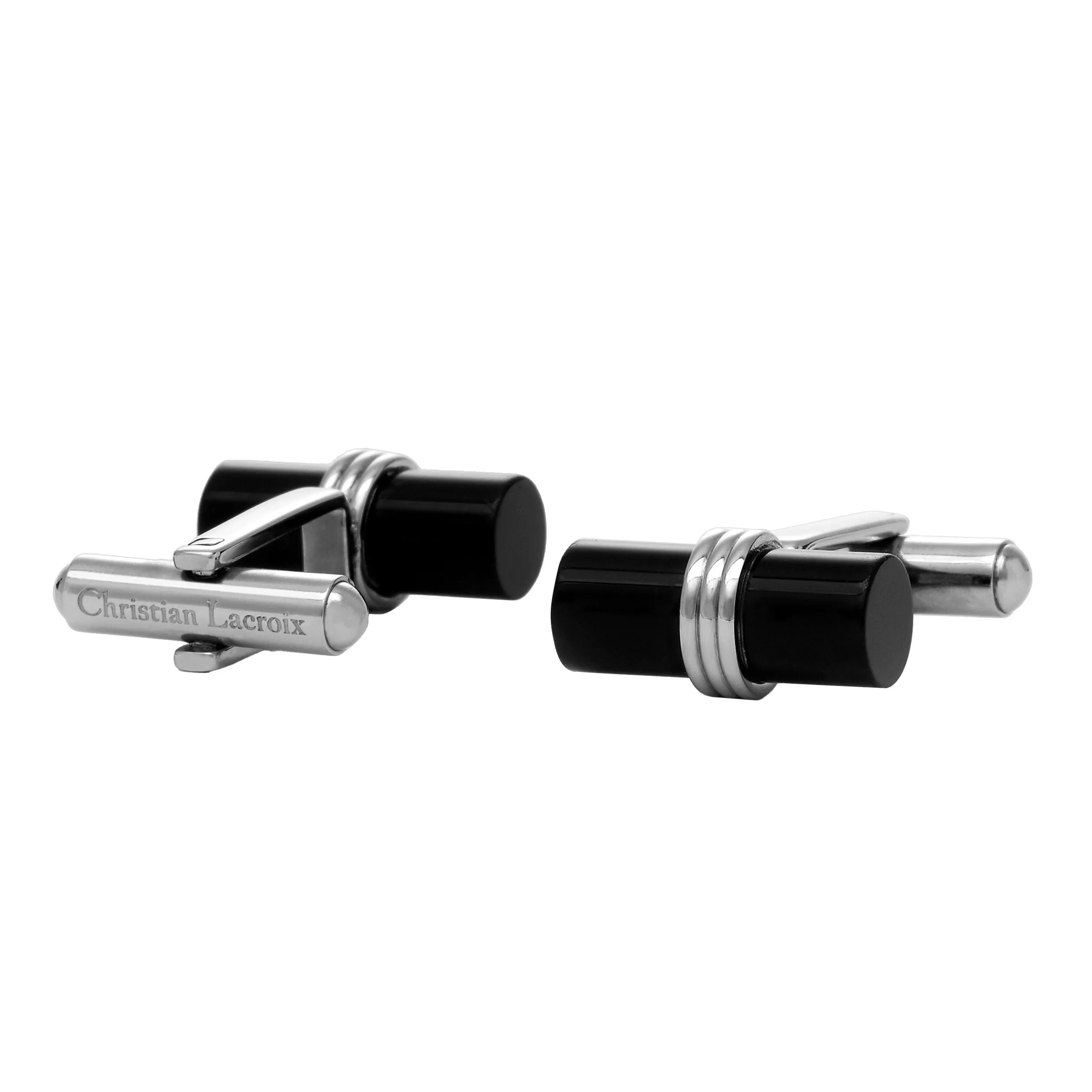 CHRISTIAN LACROIX LJM420A - Cufflinks Whiteline Black