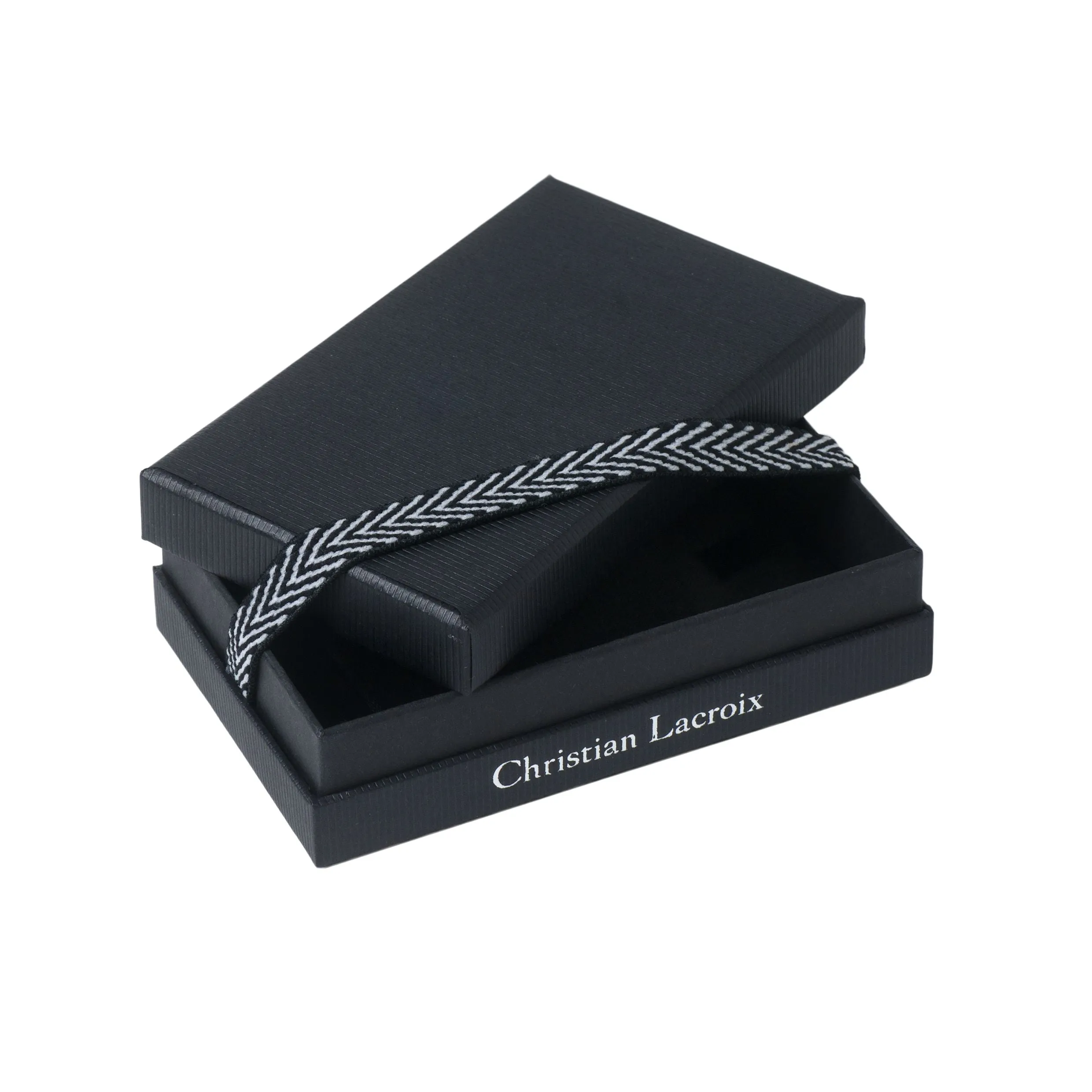 CHRISTIAN LACROIX LJM420A - Cufflinks Whiteline Black