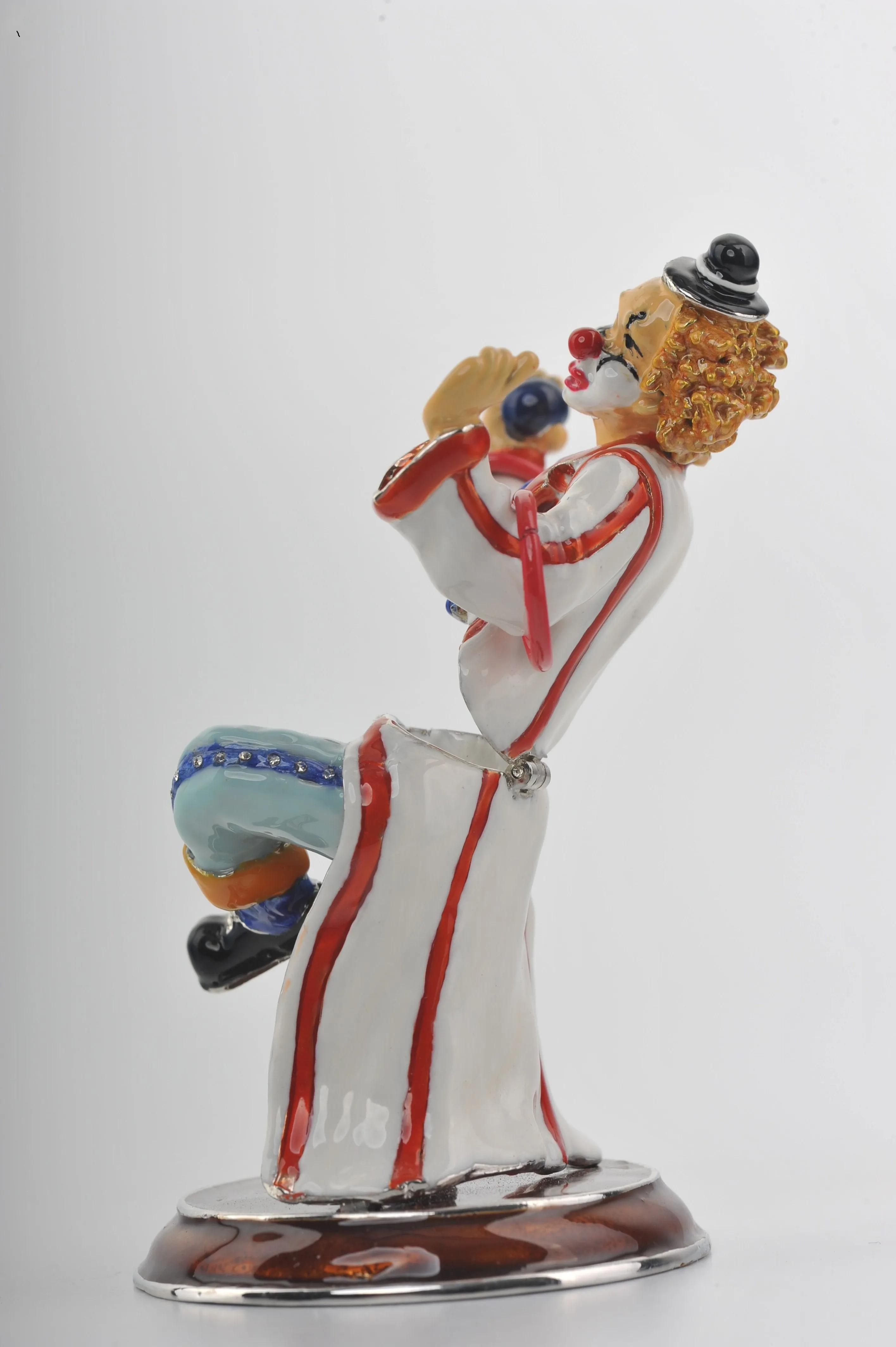 Circus Clown on Unicycle Joggling