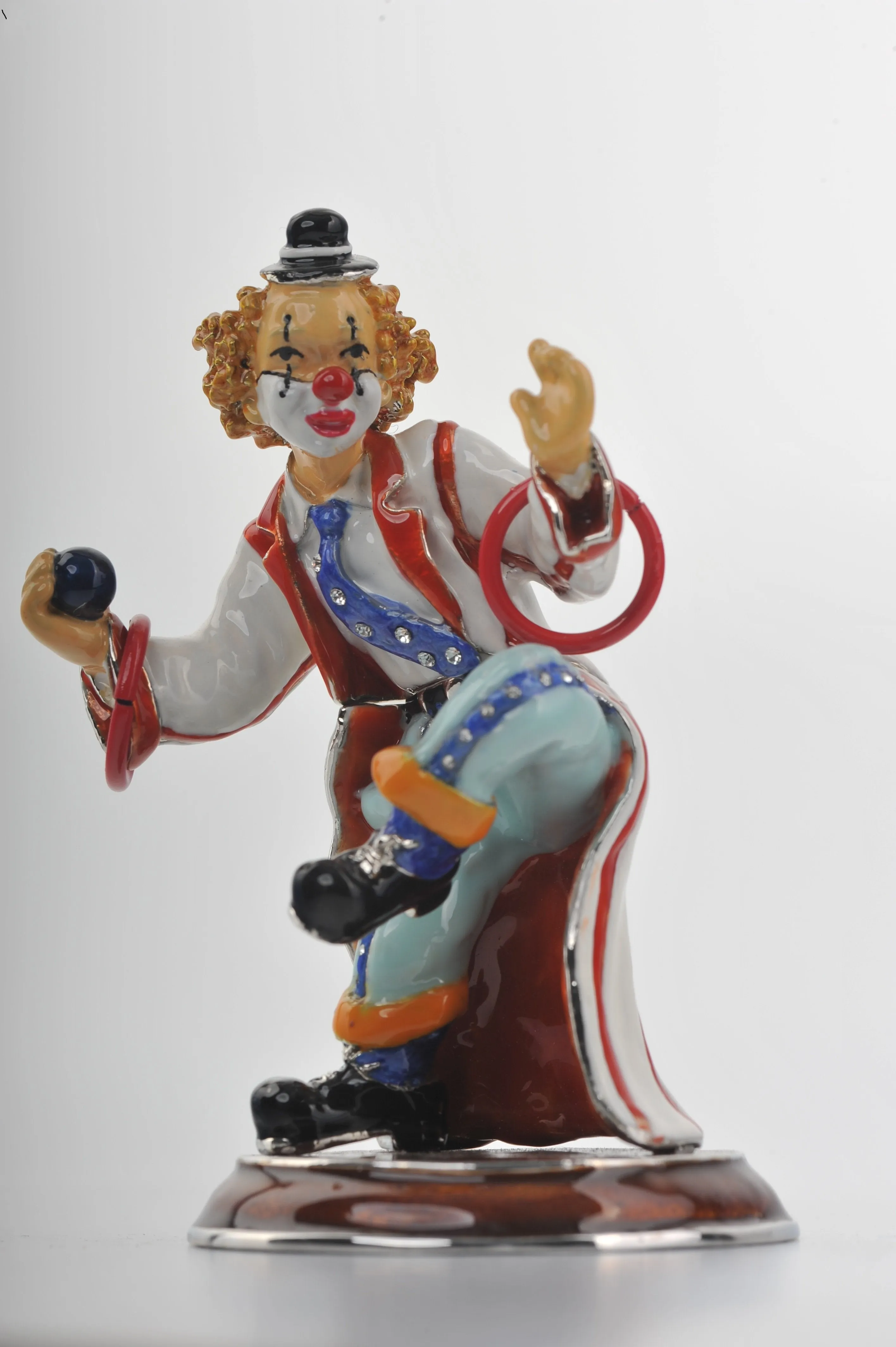 Circus Clown on Unicycle Joggling