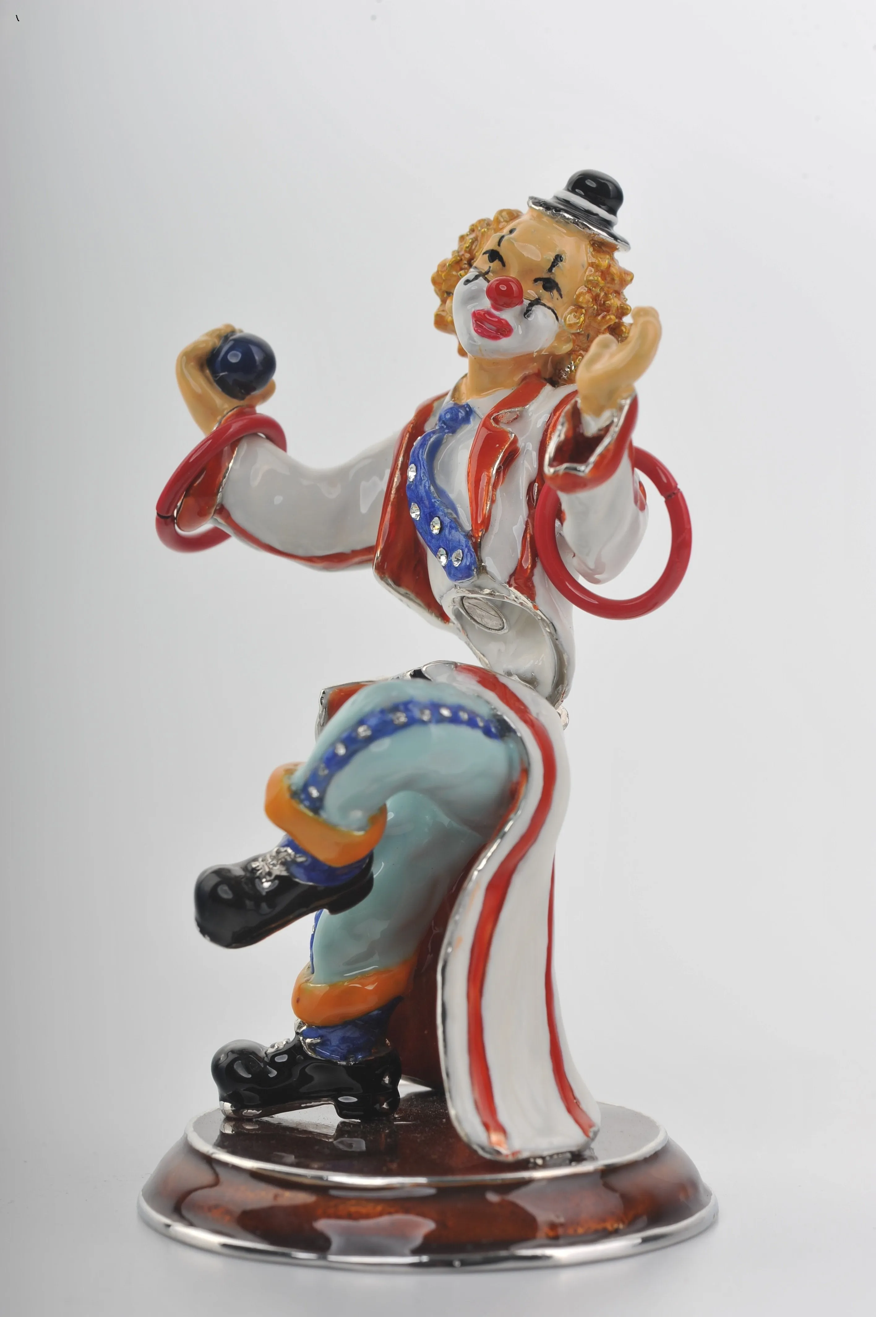 Circus Clown on Unicycle Joggling