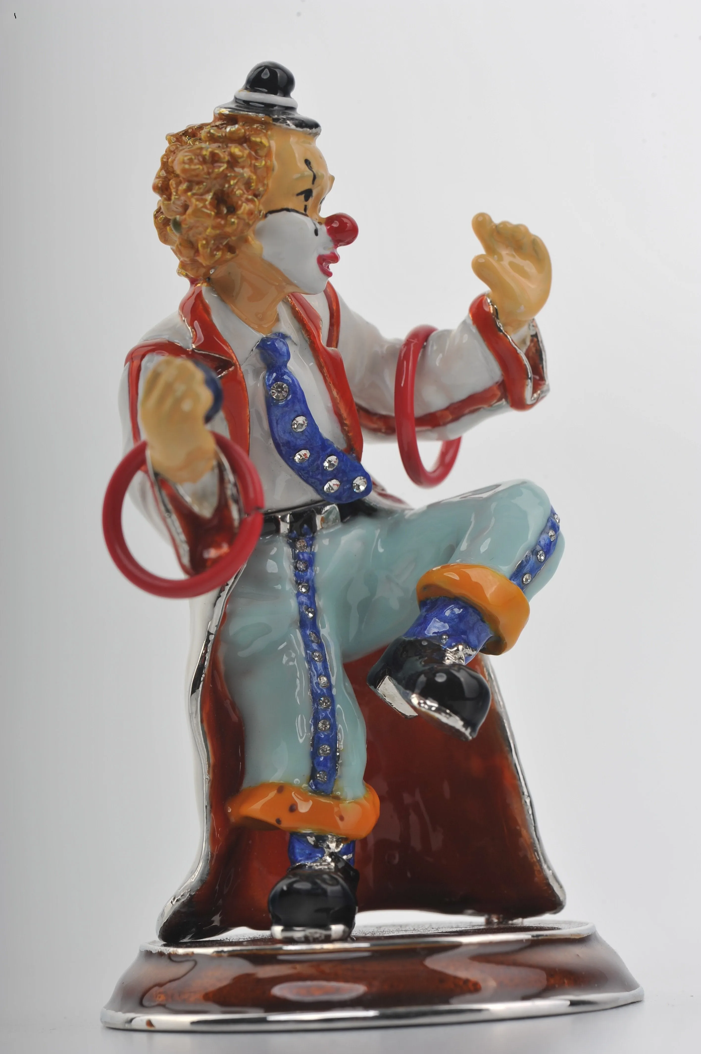Circus Clown on Unicycle Joggling