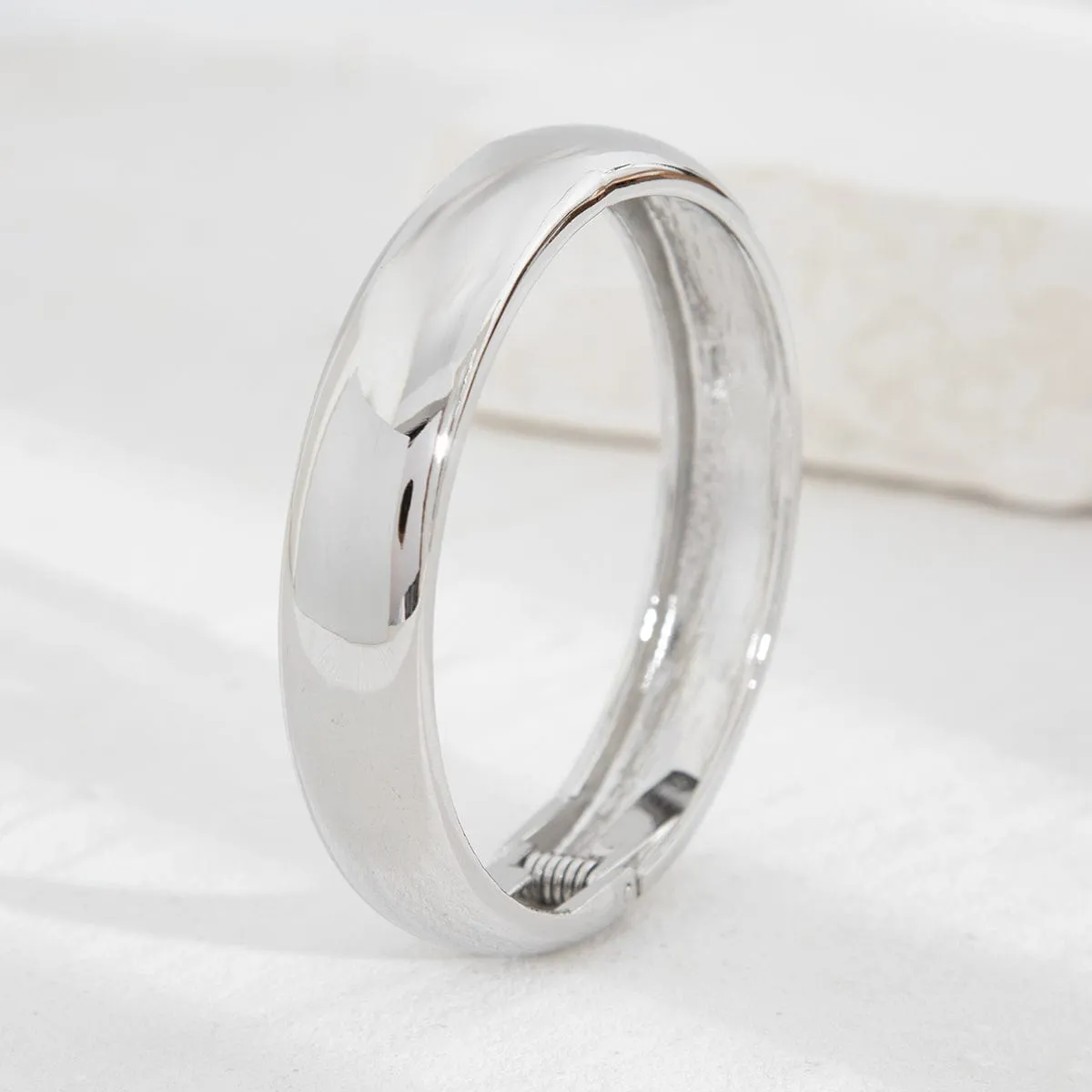 Classic Gold Silver Plated Bangle Bracelet
