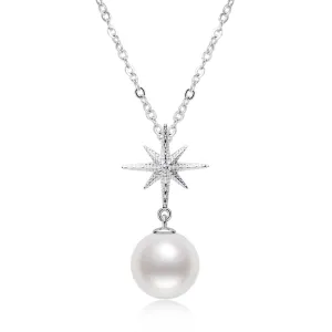Classic Starfish Geniune Freshwater Pearl Pendant Necklace