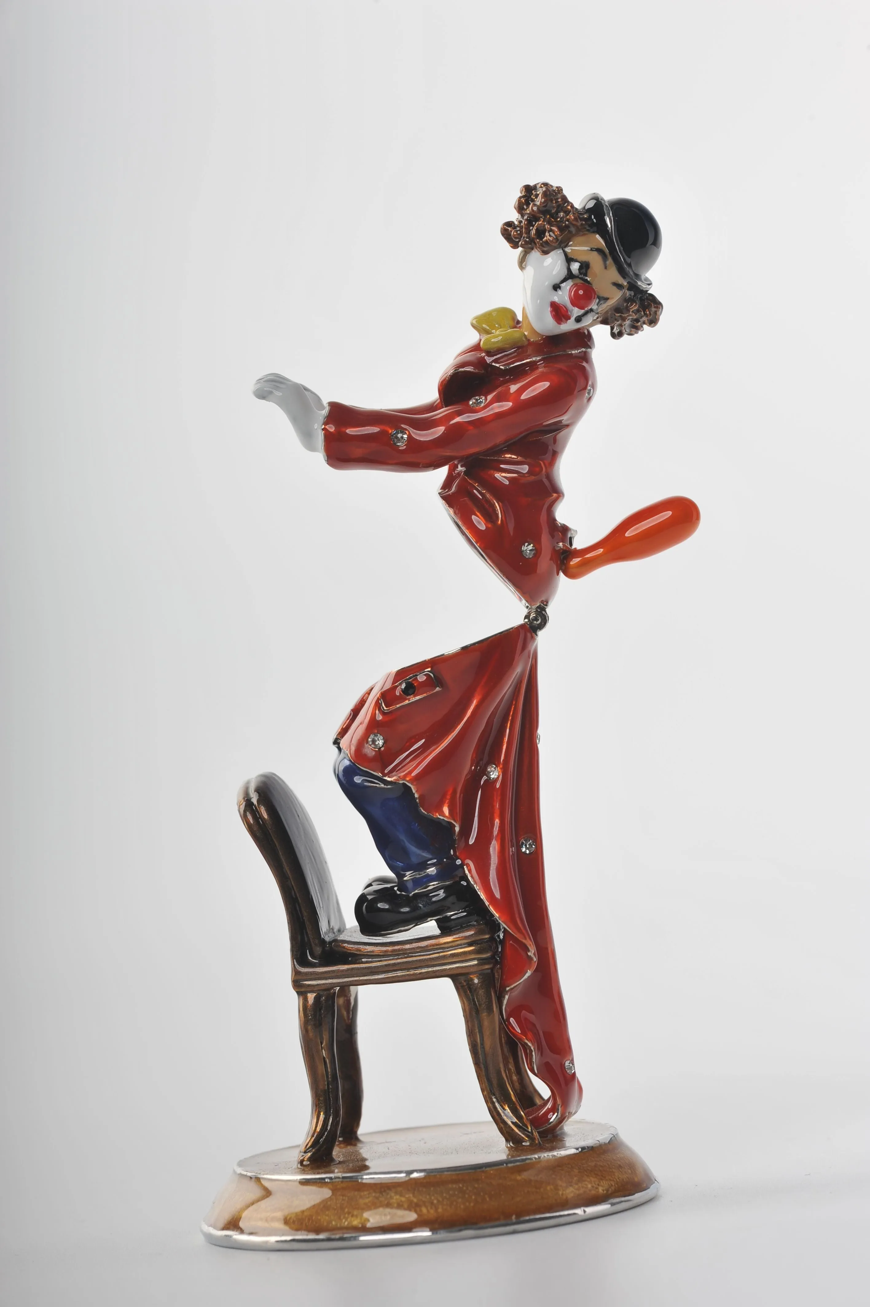 Clown Standing on a Chair