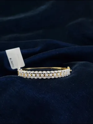 Copy of 92.5 Silver Swarowski Bracelet With Gold Plating