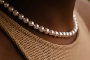 Creamy Rosé Akoya 7mm Pearl Strand