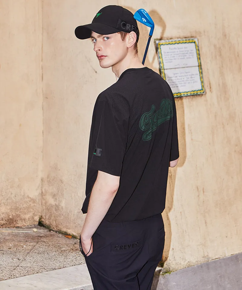 CREVE NINE: M Signature Punching Uni Anorak - Black