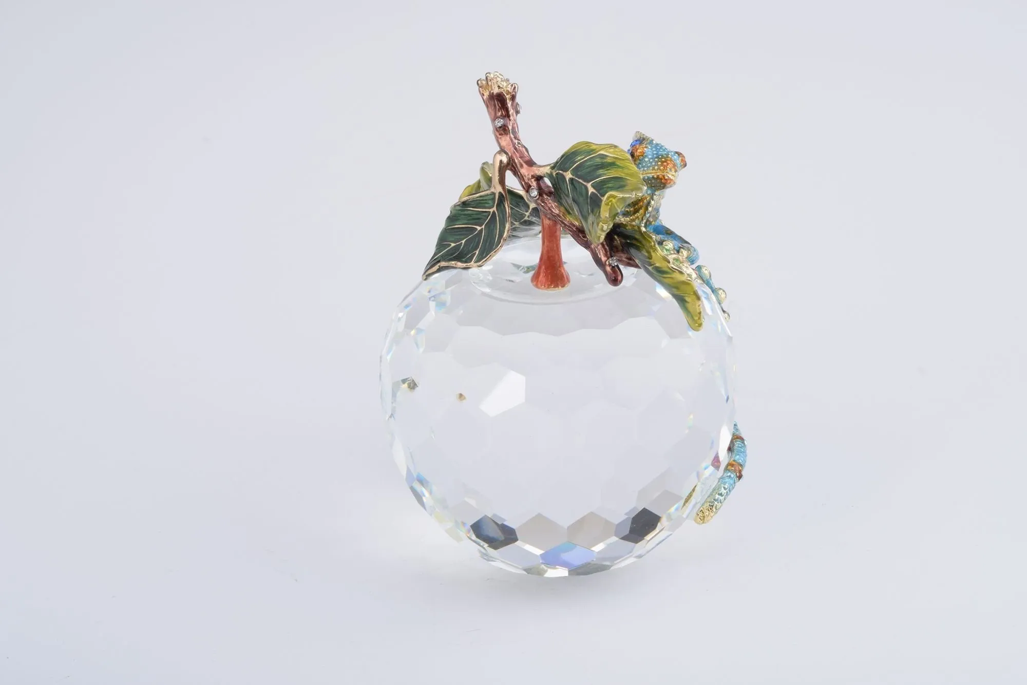 Crystal Apple with a Chameleon