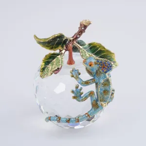 Crystal Apple with a Chameleon