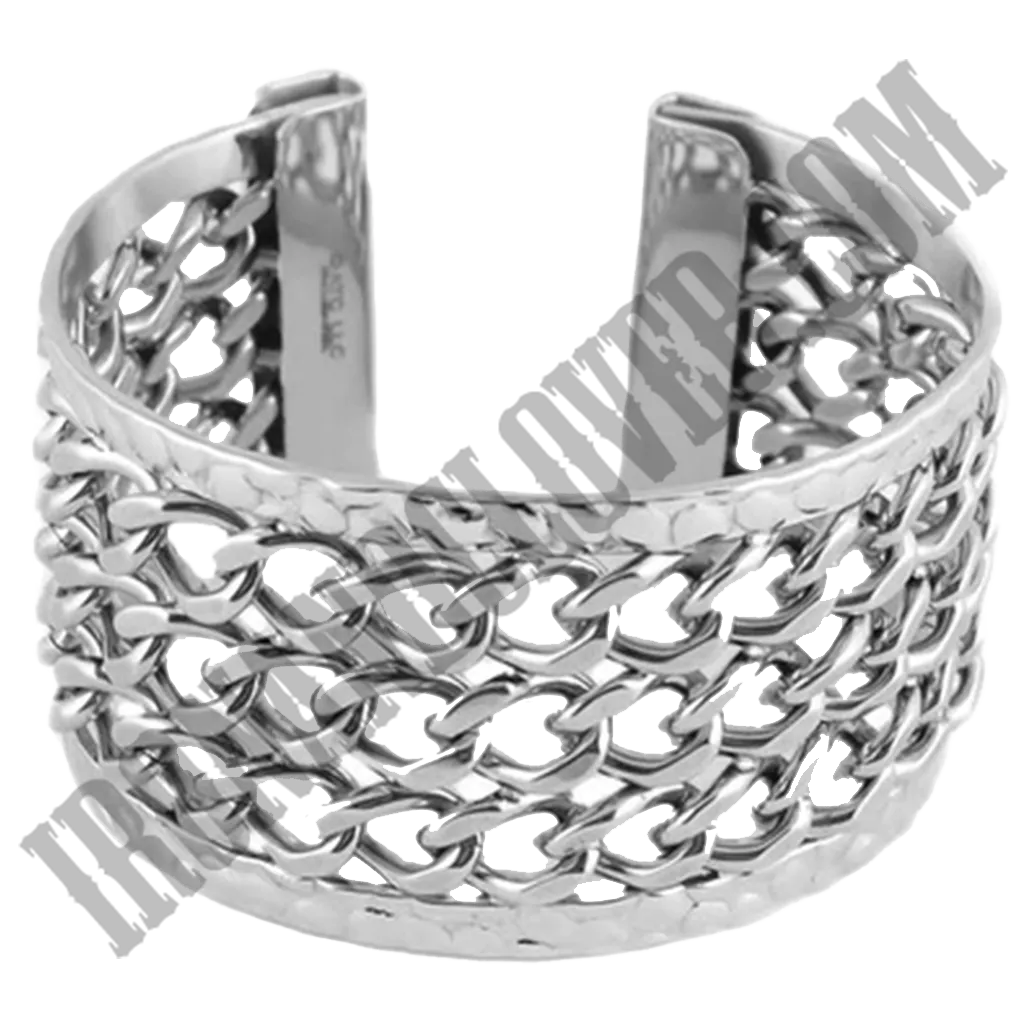 Cuban Link Cuff Bracelet