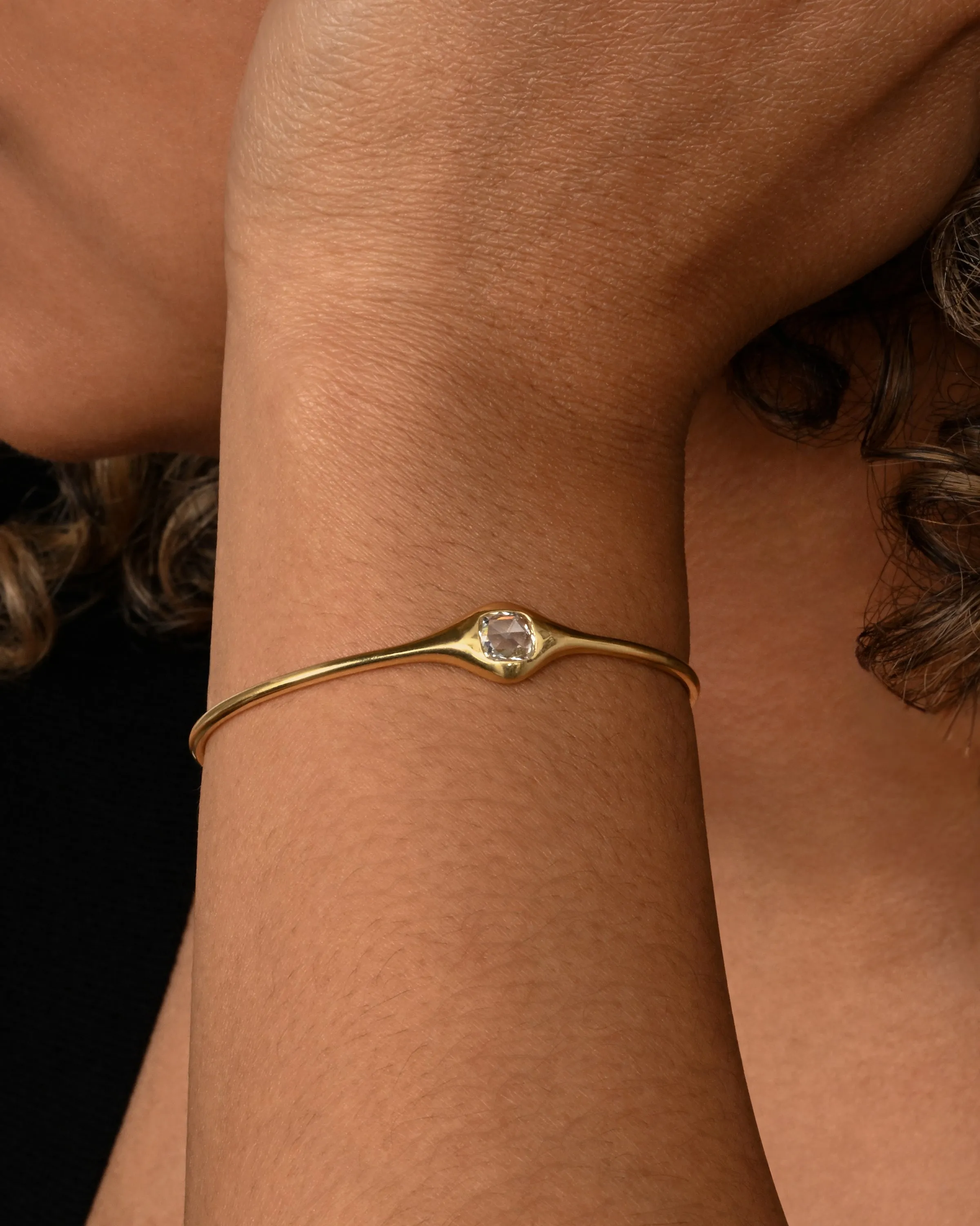 Cushion Diamond Cuff
