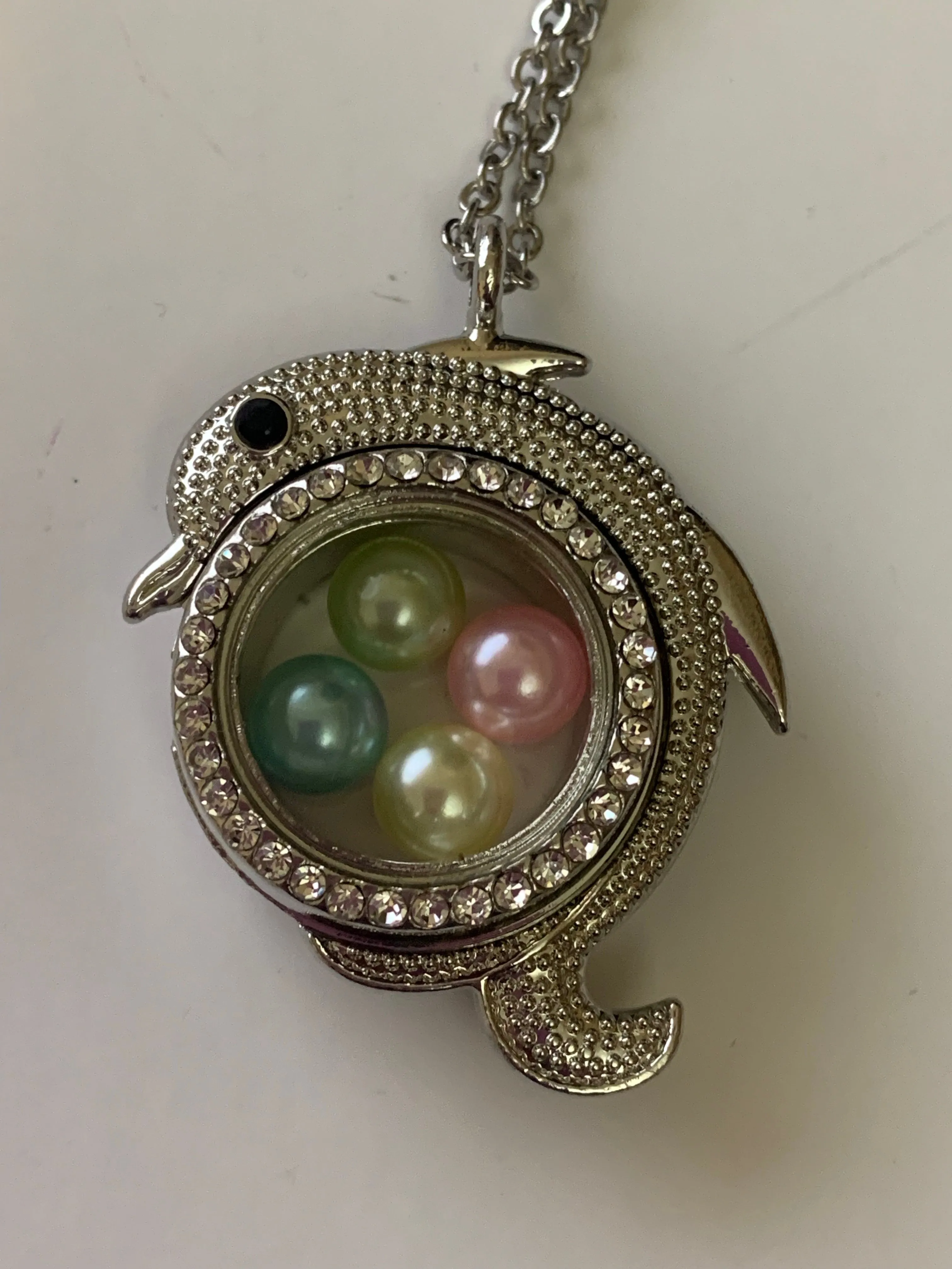 Dolphin PEARL/GEM Locket