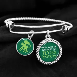 Don't Make Me Release My Flying Monkeys Charm Bracelet