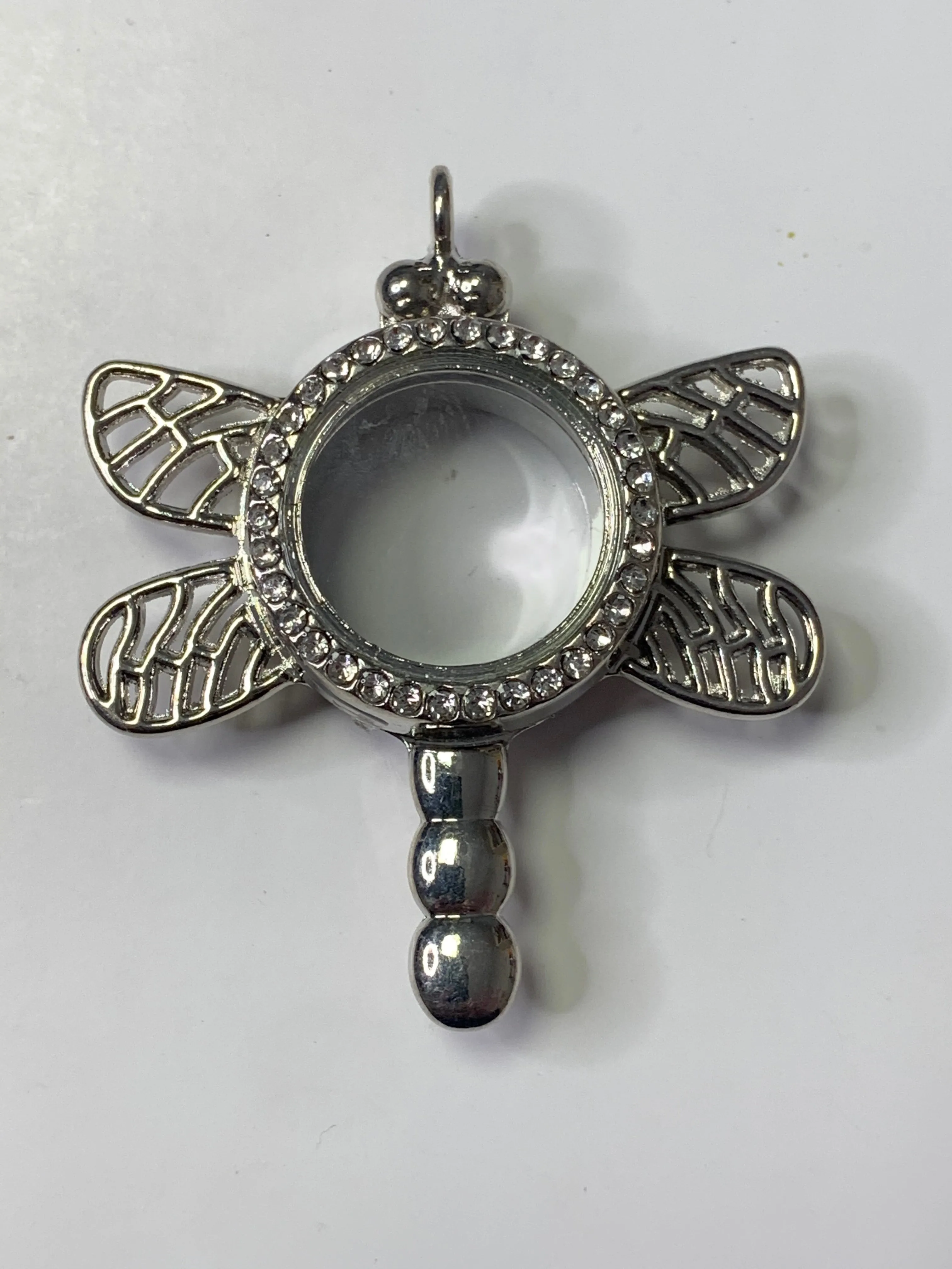 Dragonfly PEARL/GEM Locket with Stones