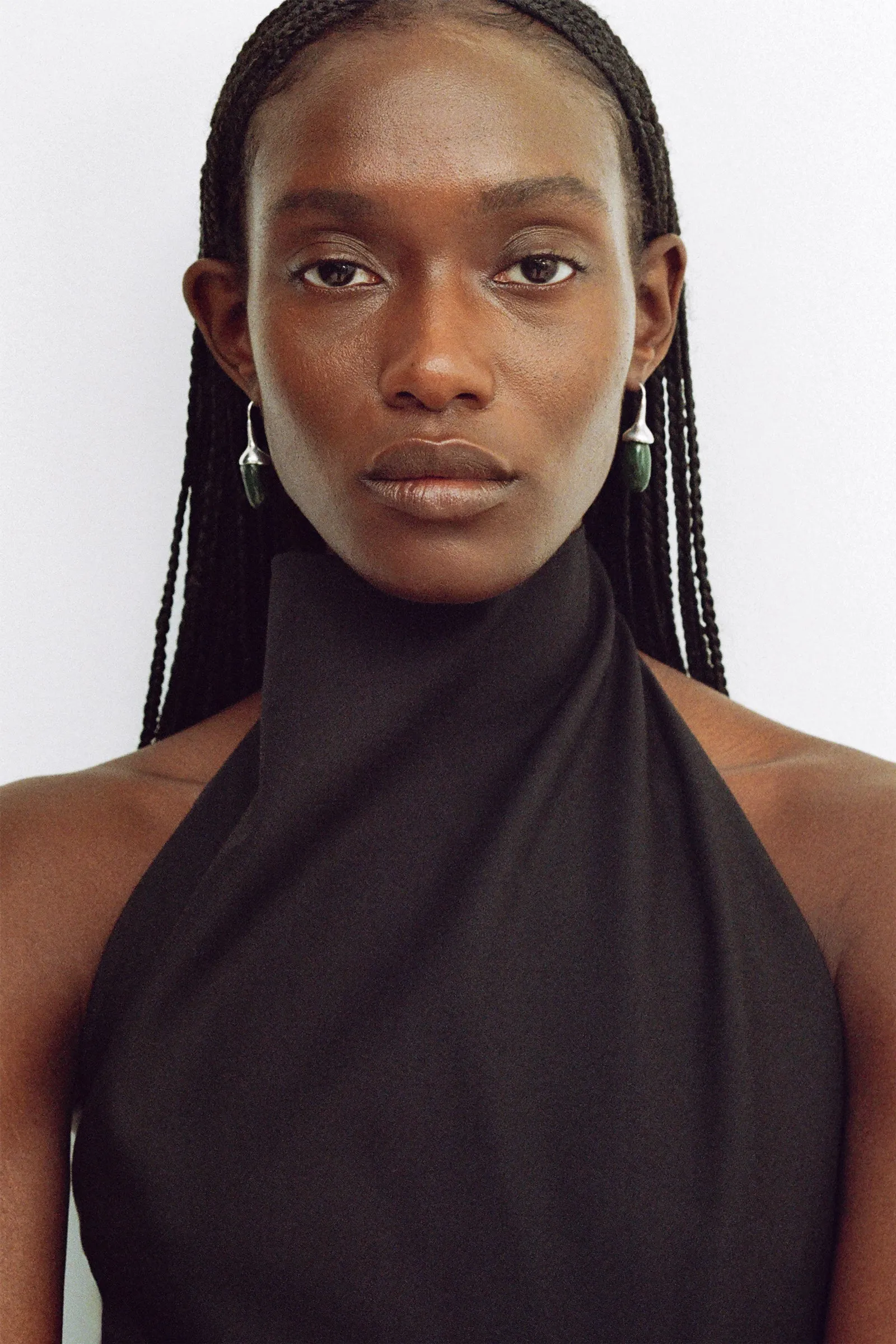 Dripping Stone Earrings in Jade