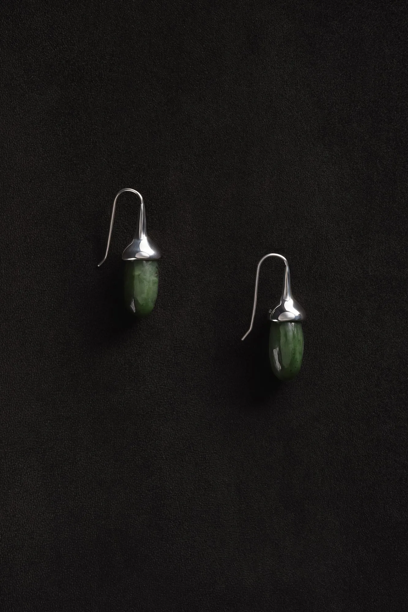 Dripping Stone Earrings in Jade