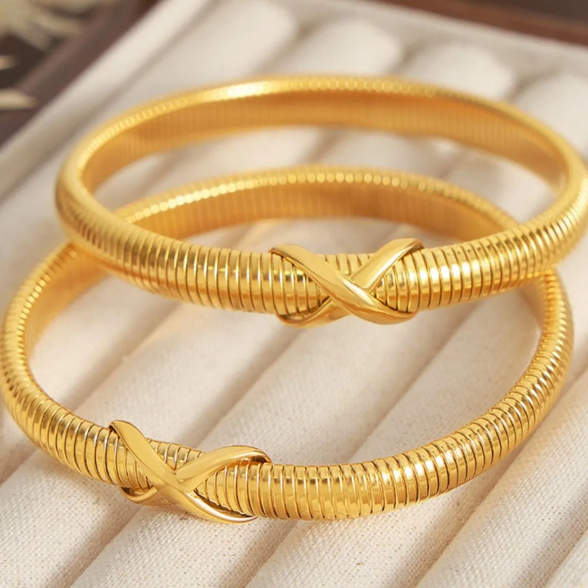 Elegant Twist Titanium Steel Bracelet