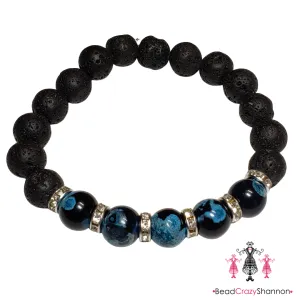 Essential Oil Diffuser Bracelet [Aqua Agate]