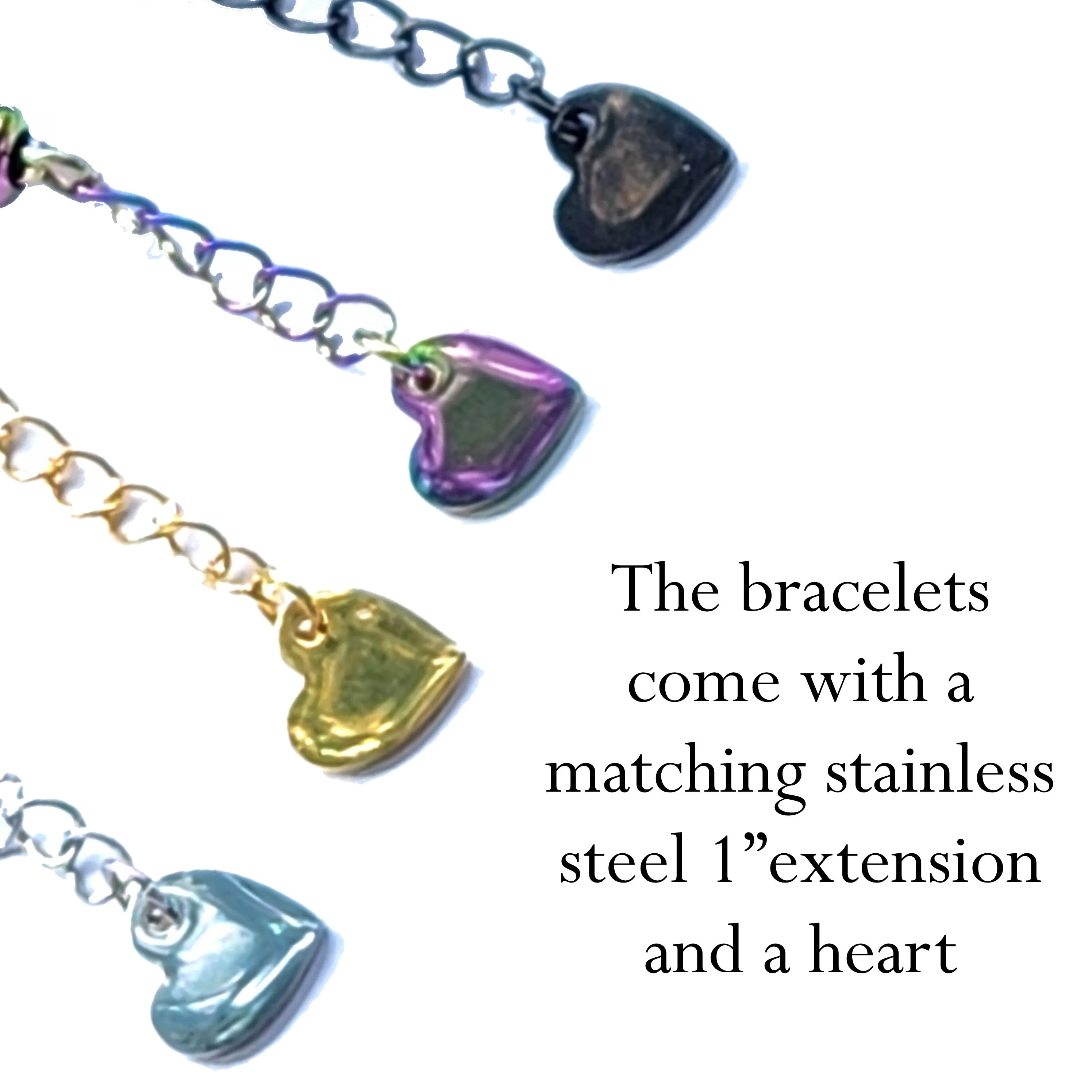 Eternal Bracelet with Ash Infused Beads in Black