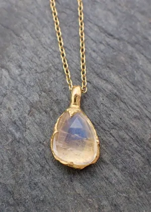 fancy cut moonstone 18k yellow gold pendant gemstone necklace gemstone jewelry byangeline 2236 Alternative Engagement