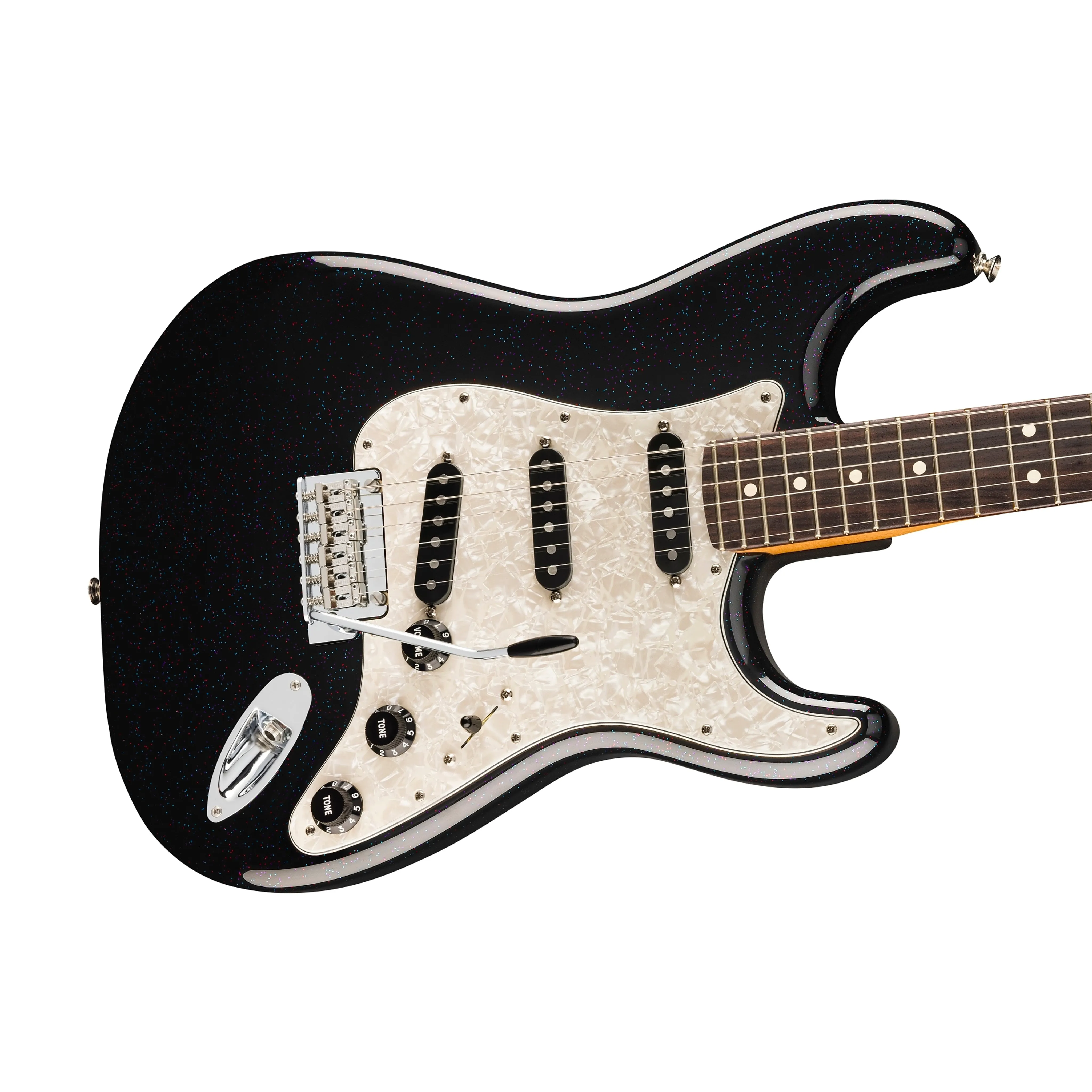 Fender 70th Anniversary Player Stratocaster Electric Guitar, RW FB, Nebula Noir