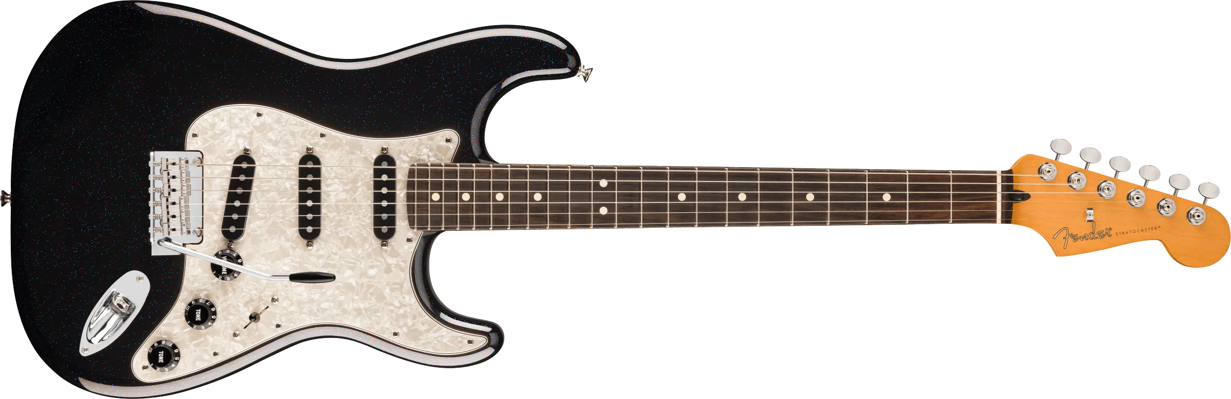 Fender 70th Anniversary Player Stratocaster®, Rosewood Fingerboard, Nebula Noir