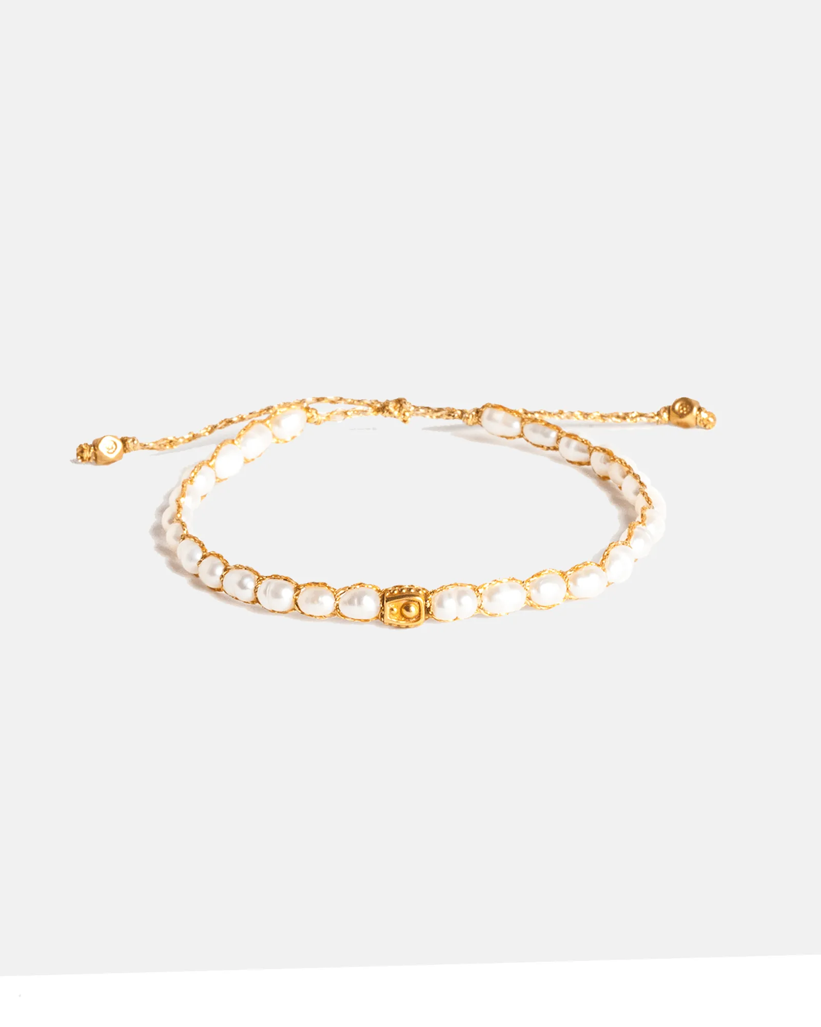 Fresh Water Pearl Oval Bracelet | Gold