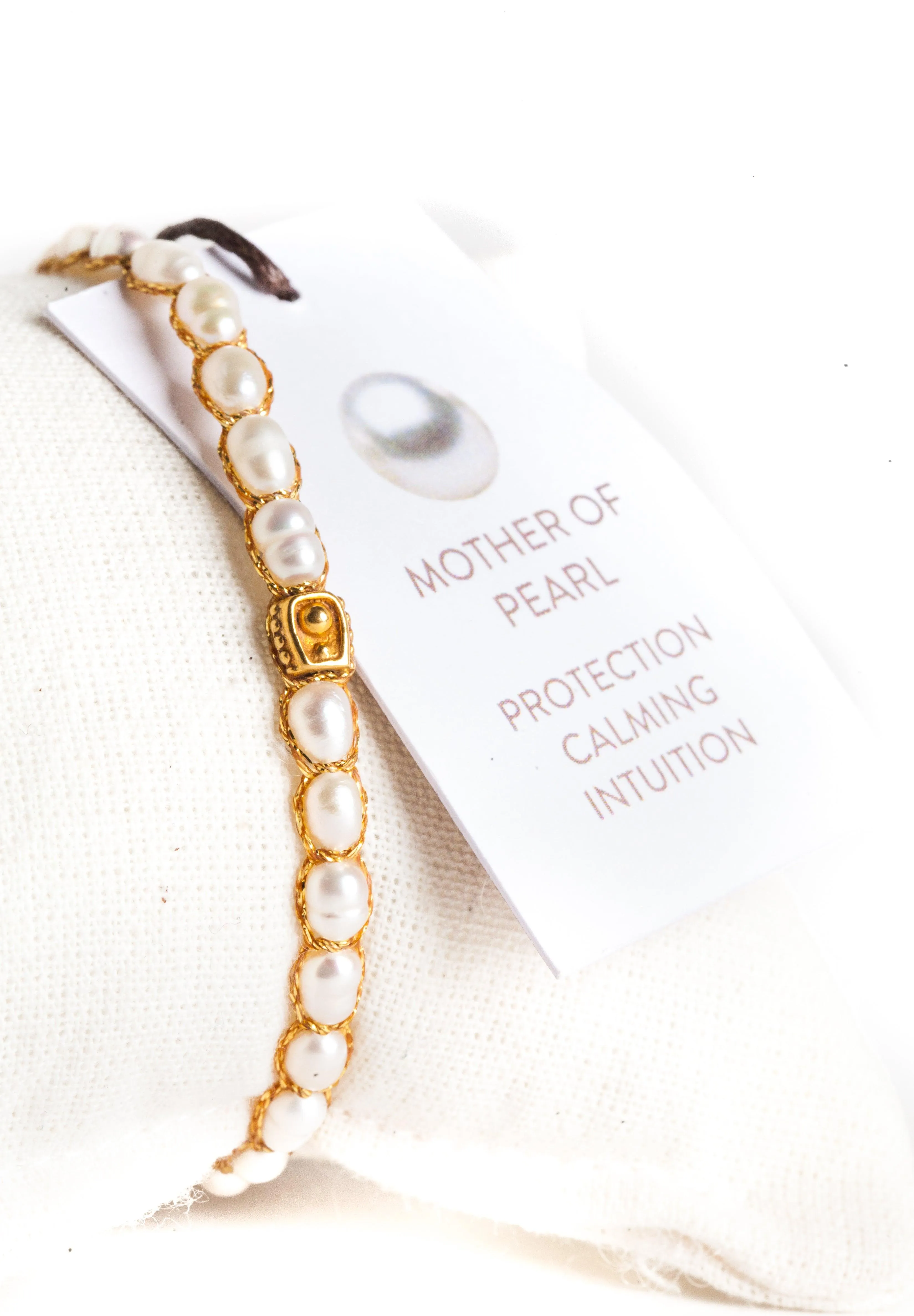 Fresh Water Pearl Oval Bracelet | Gold