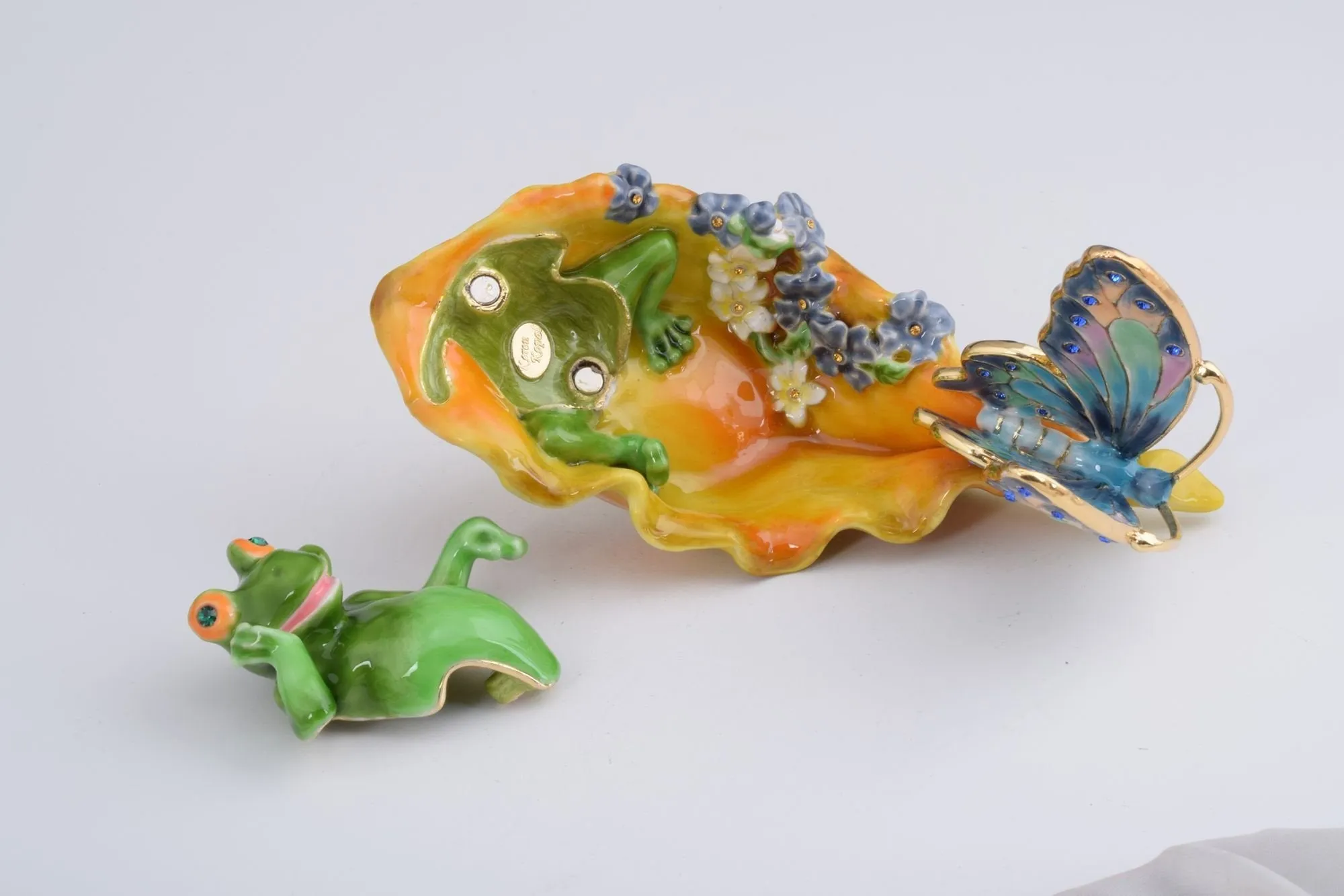 Frog and a Butterfly in a Shell