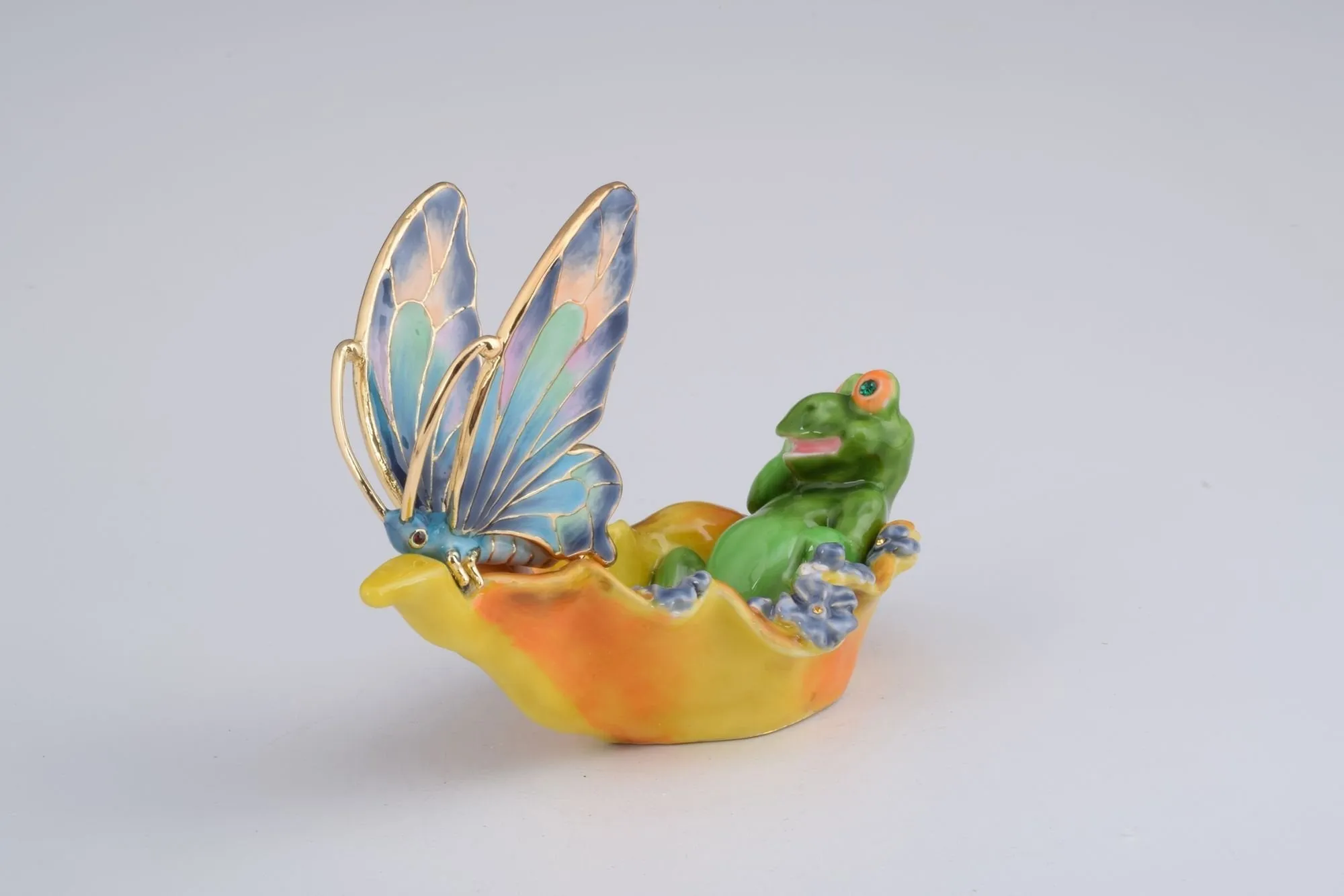 Frog and a Butterfly in a Shell
