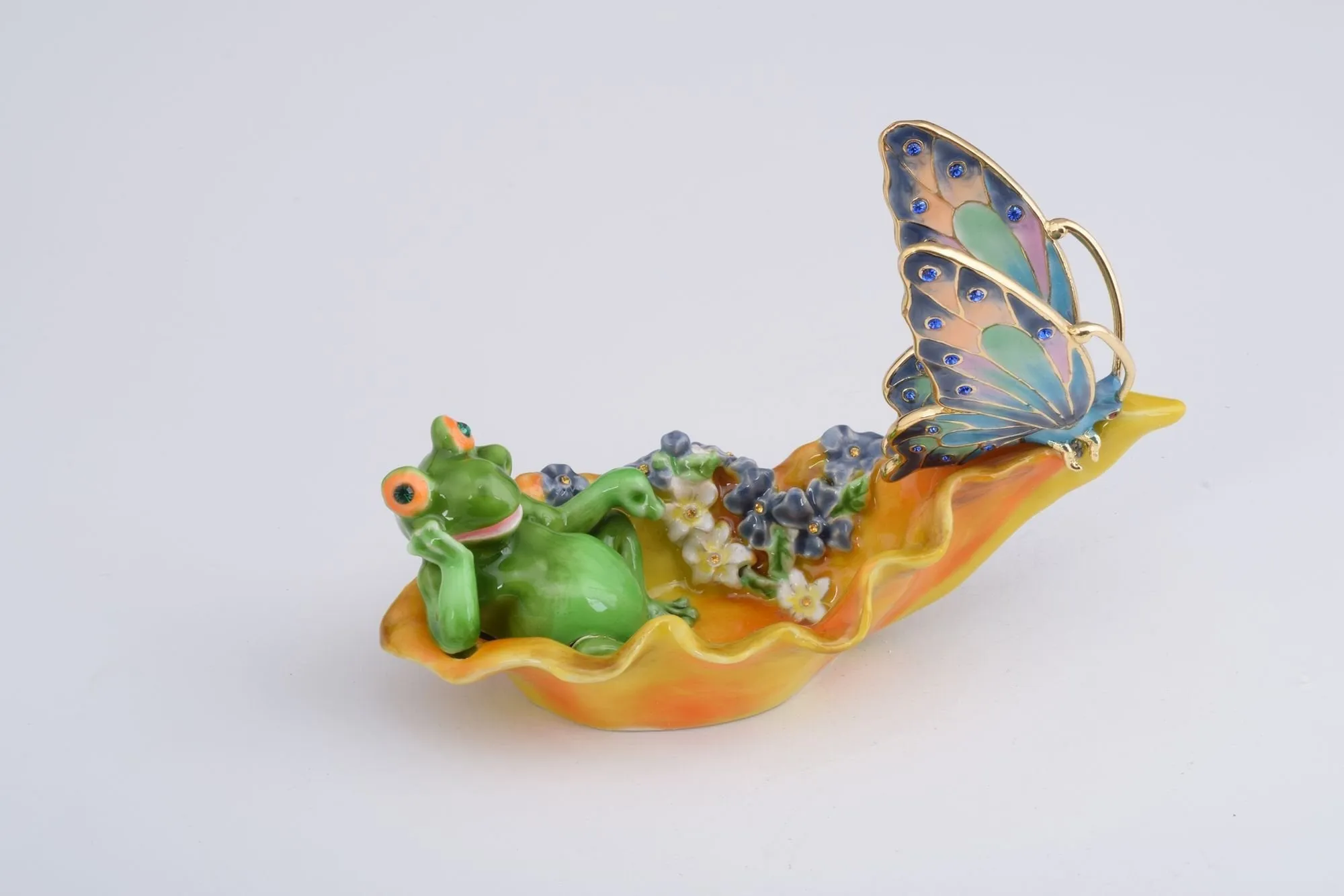 Frog and a Butterfly in a Shell
