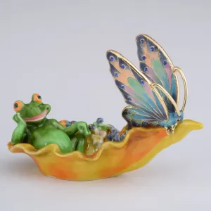 Frog and a Butterfly in a Shell