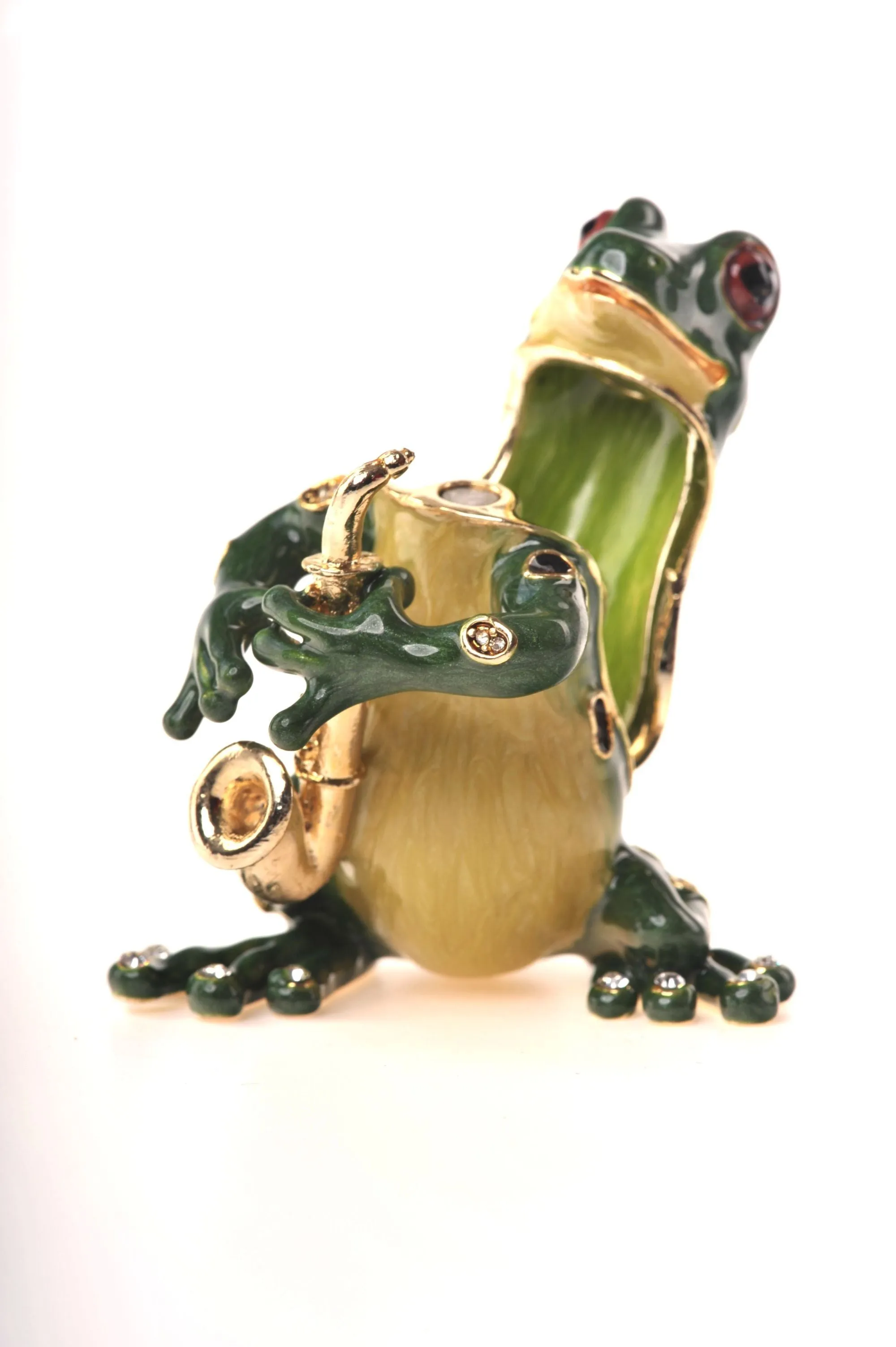 Frog Playing the Saxophone