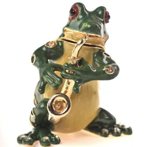 Frog Playing the Saxophone