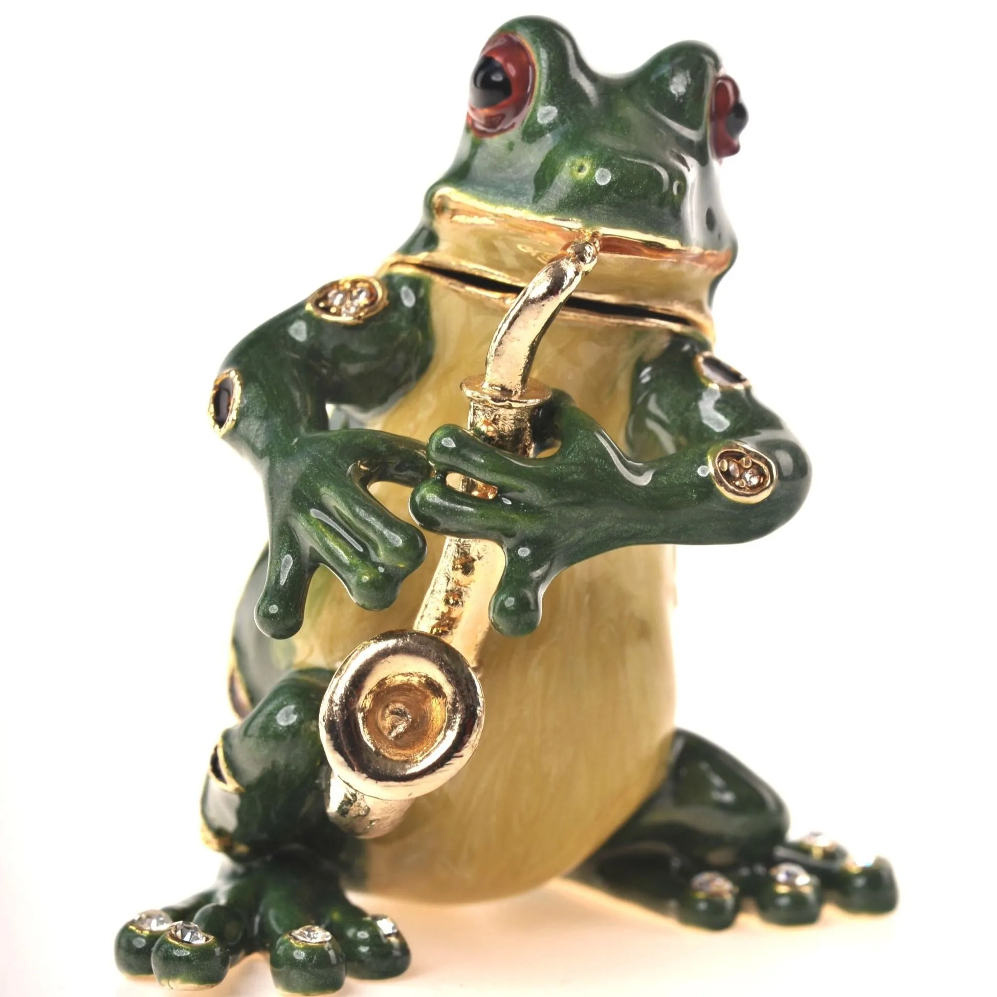 Frog Playing the Saxophone
