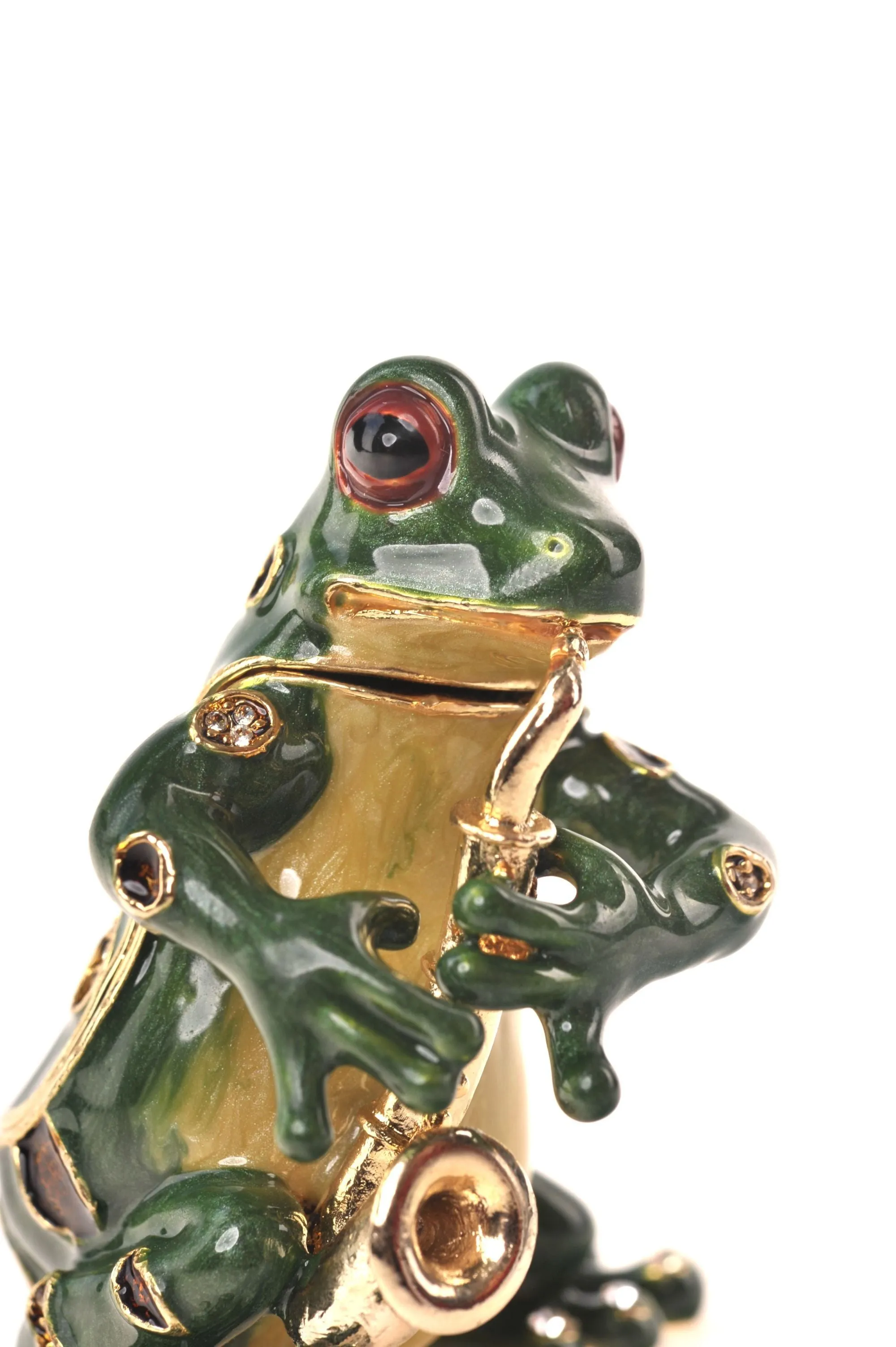 Frog Playing the Saxophone