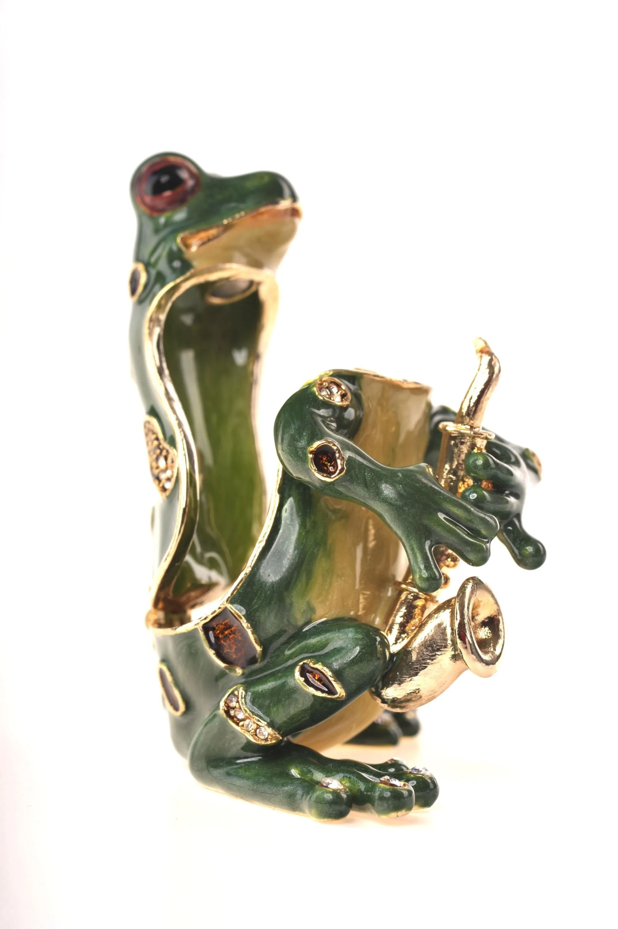 Frog Playing the Saxophone