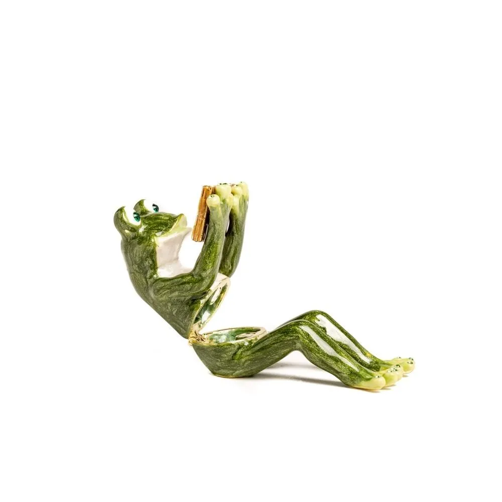 Frog Reading a Book