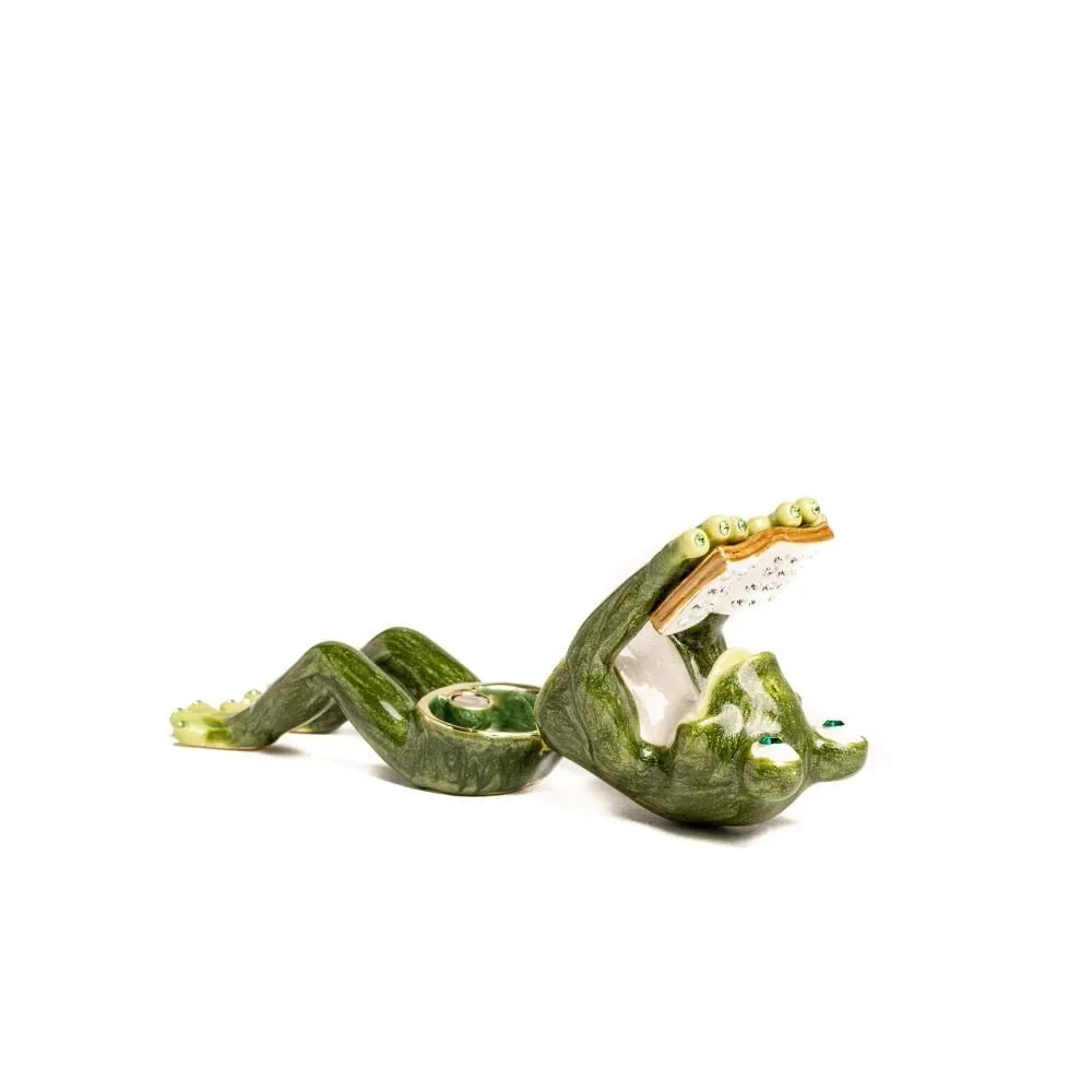 Frog Reading a Book