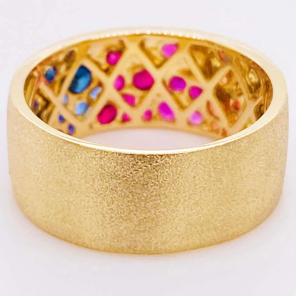 Galaxy Rainbow Confetti Cigar Band