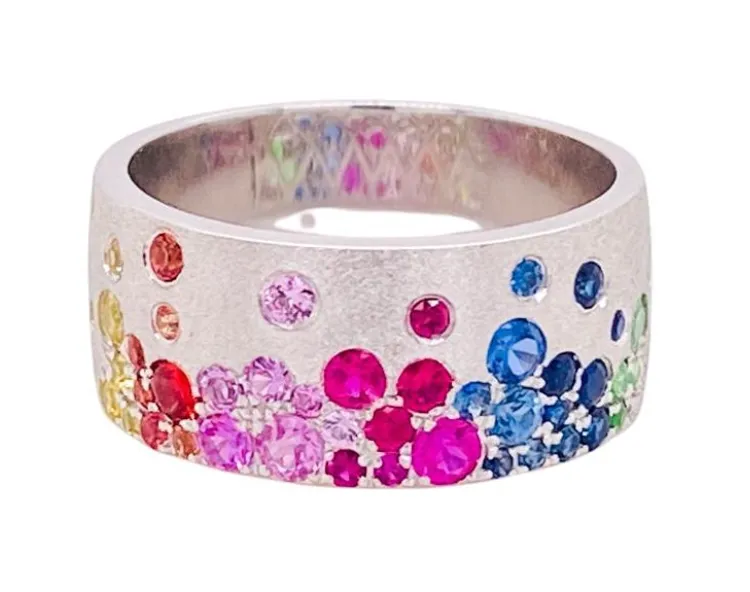 Galaxy Rainbow Confetti Cigar Band