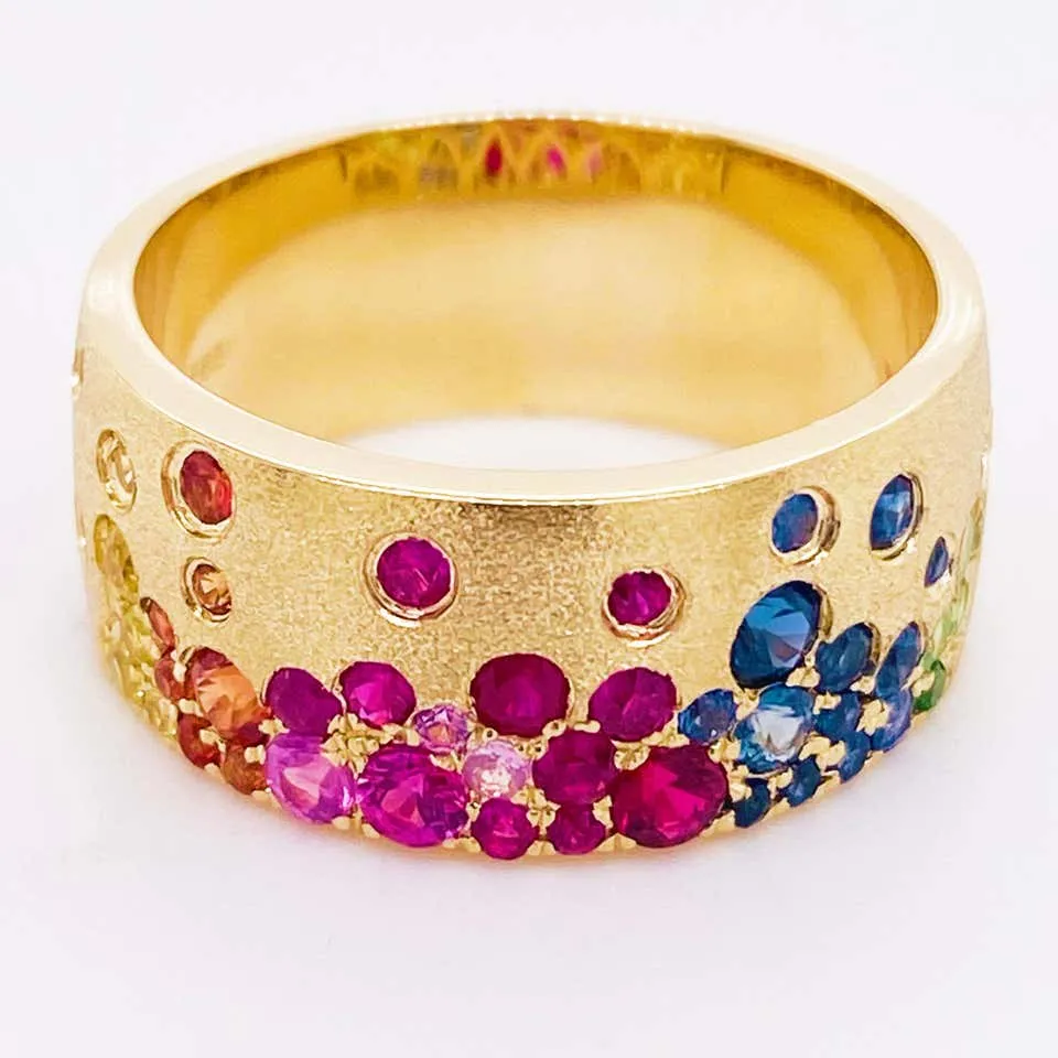 Galaxy Rainbow Confetti Cigar Band