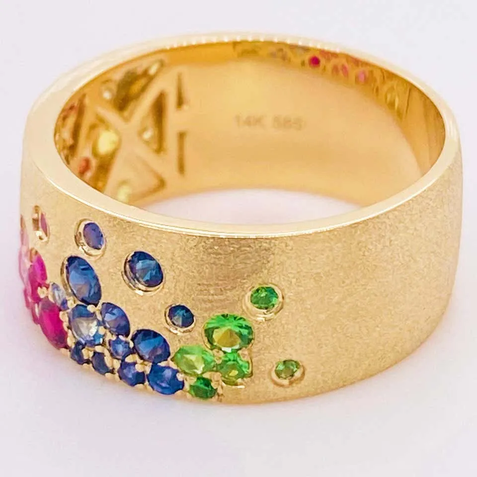 Galaxy Rainbow Confetti Cigar Band
