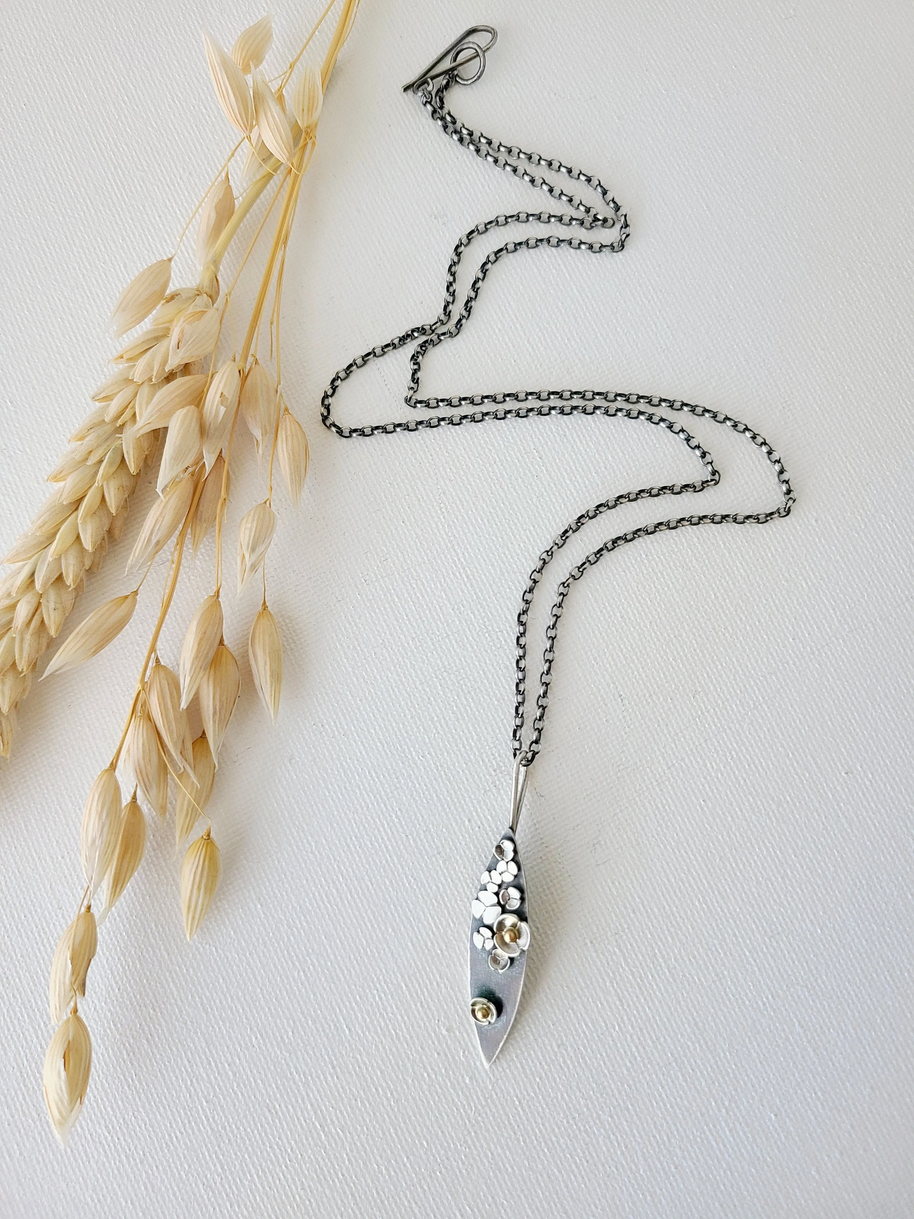 Garland necklace SS/14k