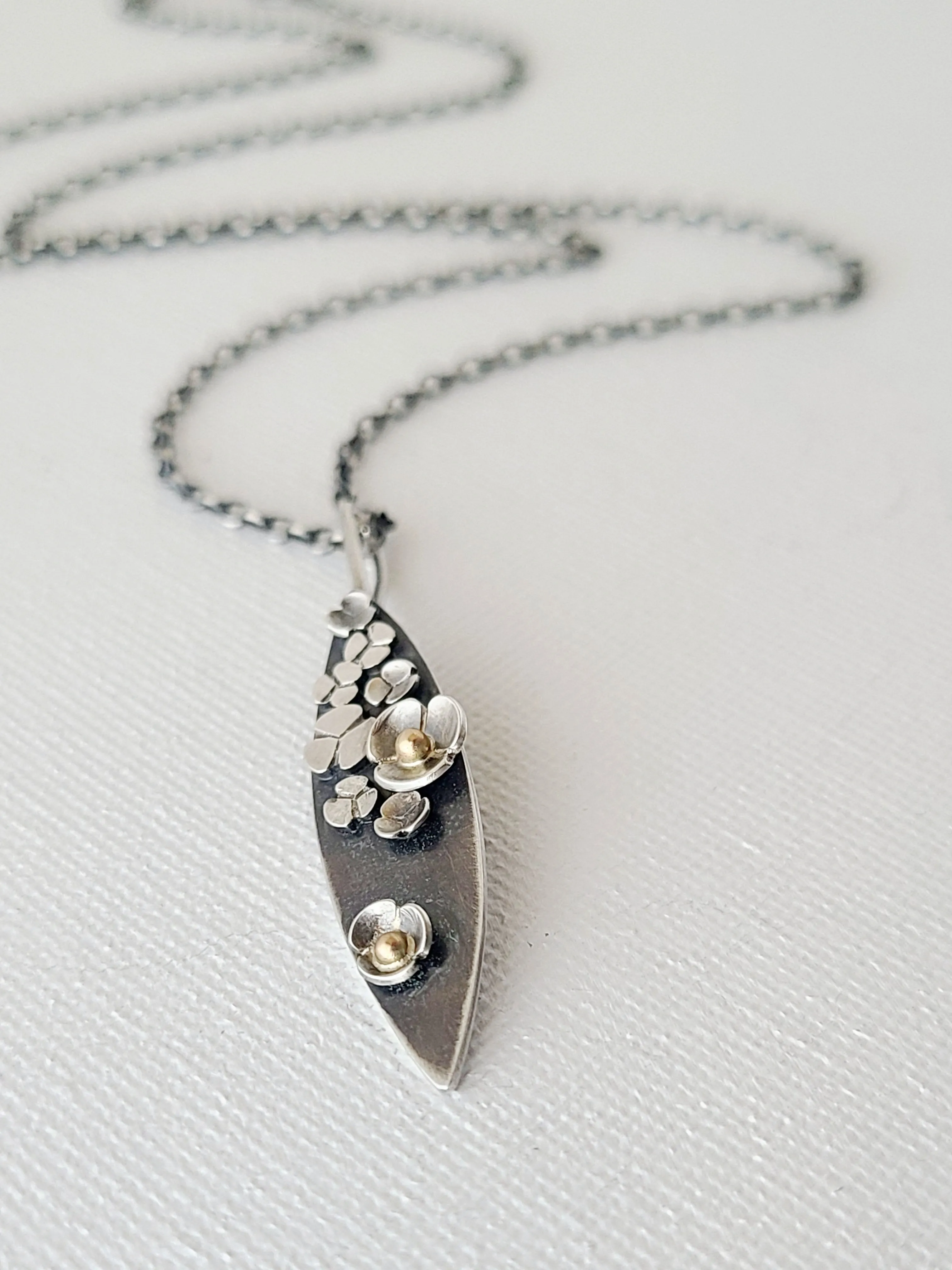 Garland necklace SS/14k